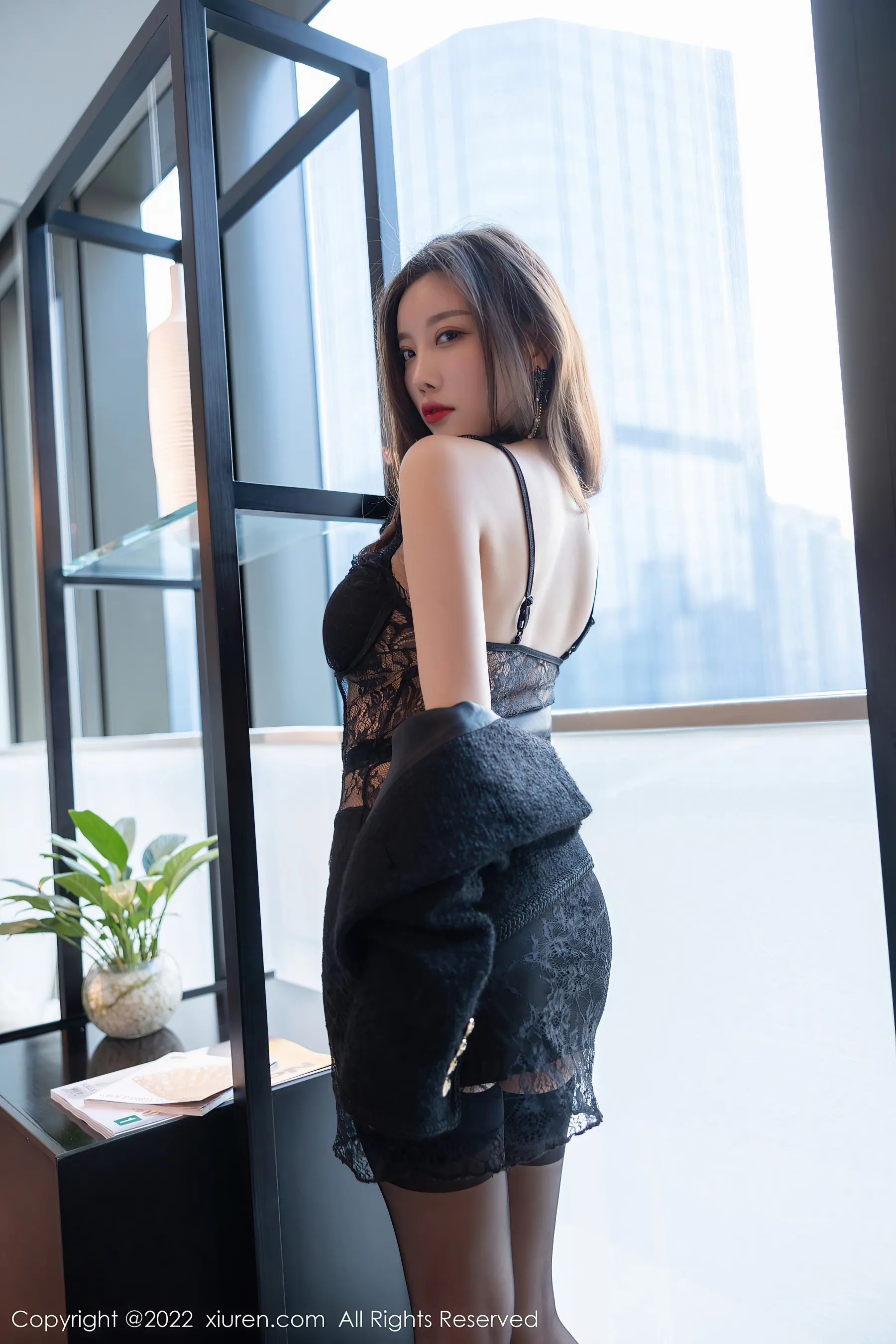  秀人网 No.4615 杨晨晨Yome 美腿黑丝第25张