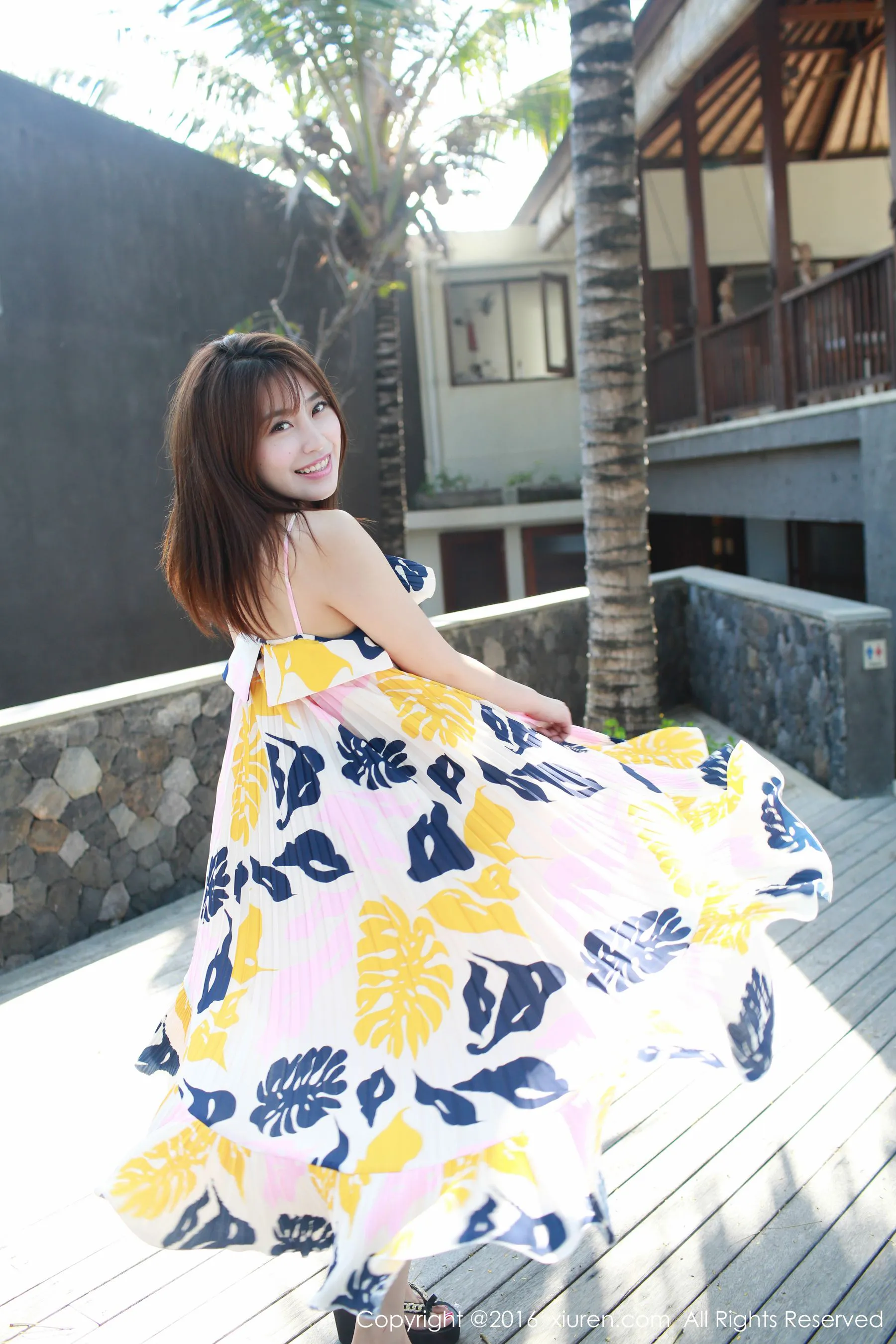 许诺Sabrina《巴厘岛旅拍》小清新系列 秀人网 No.542第7张