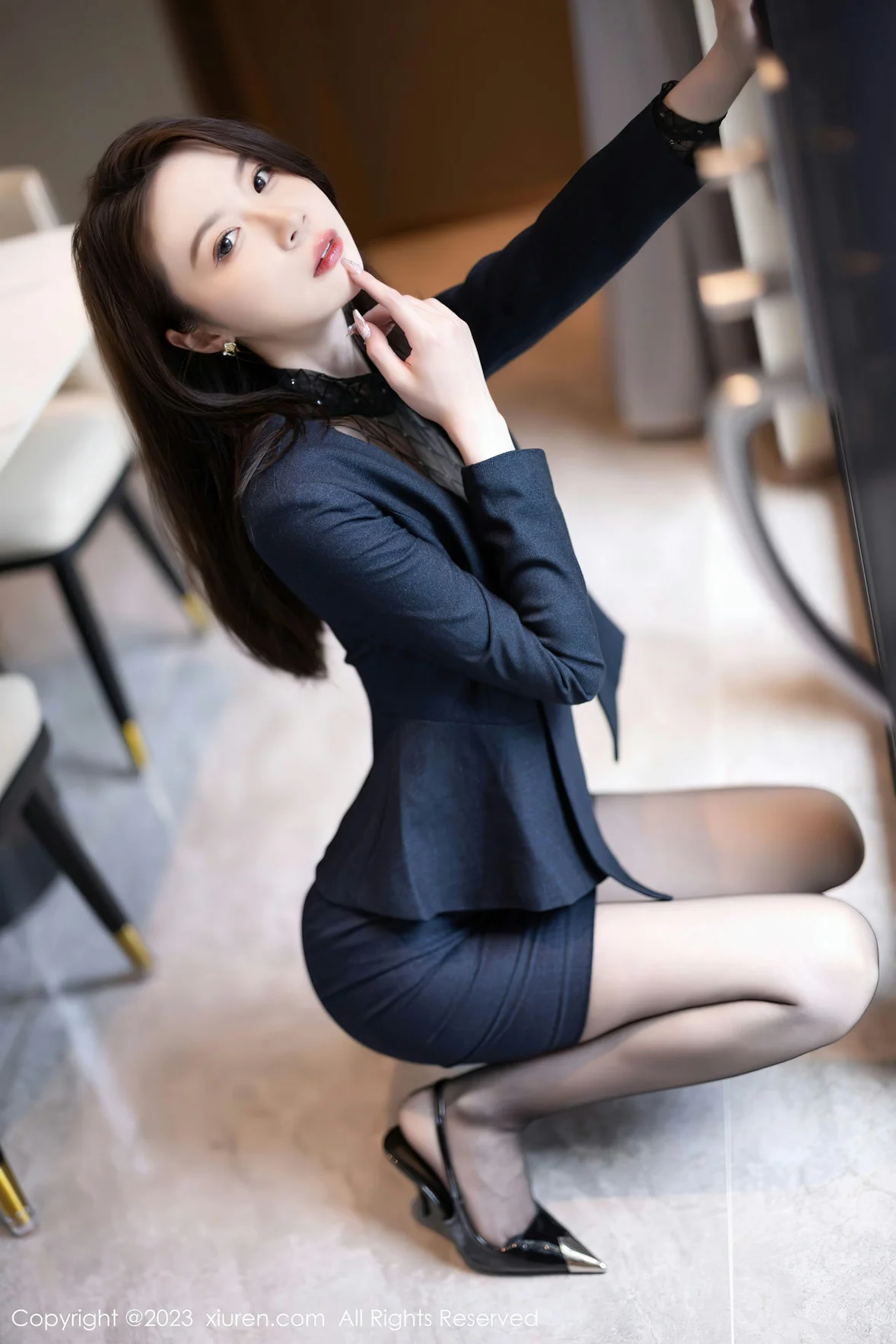  XiuRen 秀人 No.6914 梦心玥 薄纱高开叉性感写真 [90P]第14张