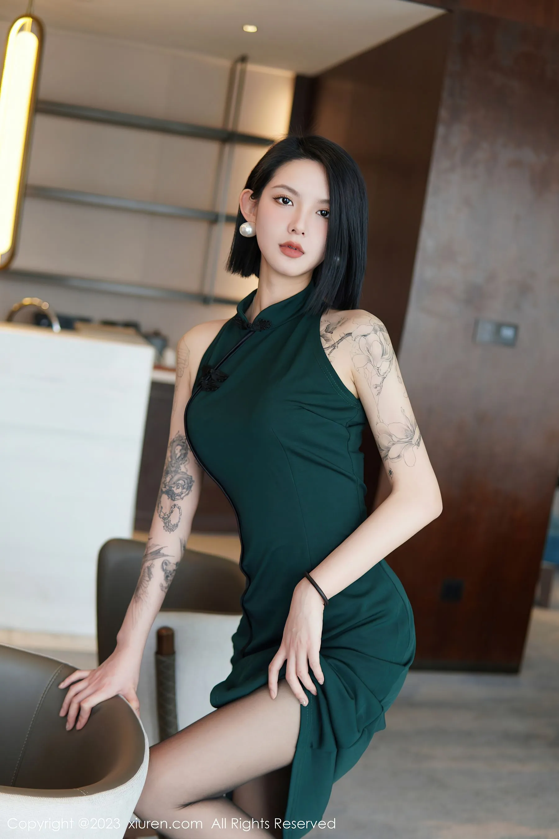  秀人网 No.6205 乔一一 黑丝美腿第19张