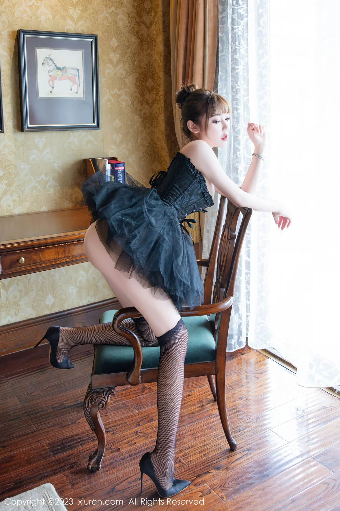  XiuRen 秀人 No.7057 萌汉药baby 黑色舞裙性感写真33 [82P]第4张