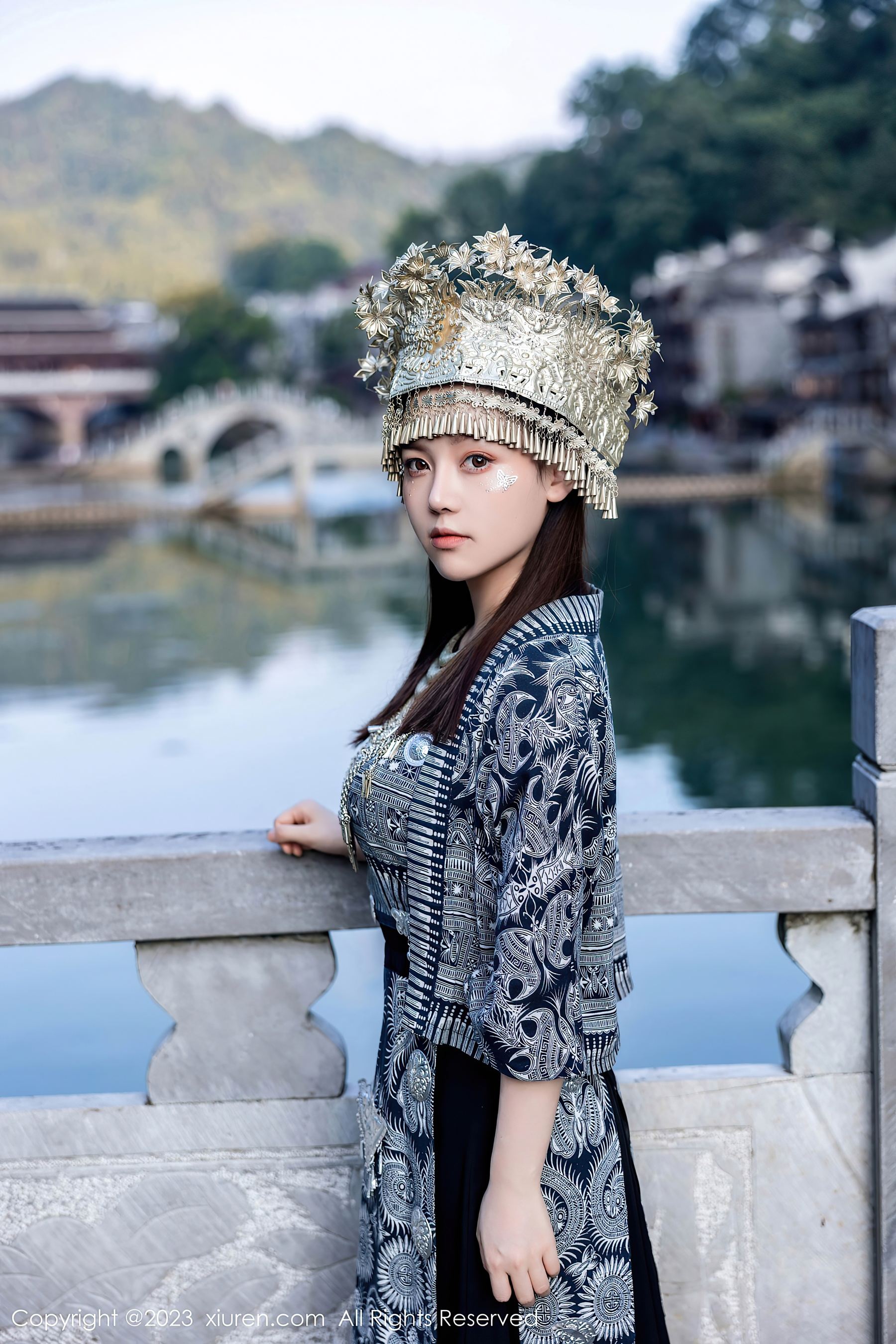  XiuRen 秀人 No.7448 豆瓣酱 苗族服饰第26张