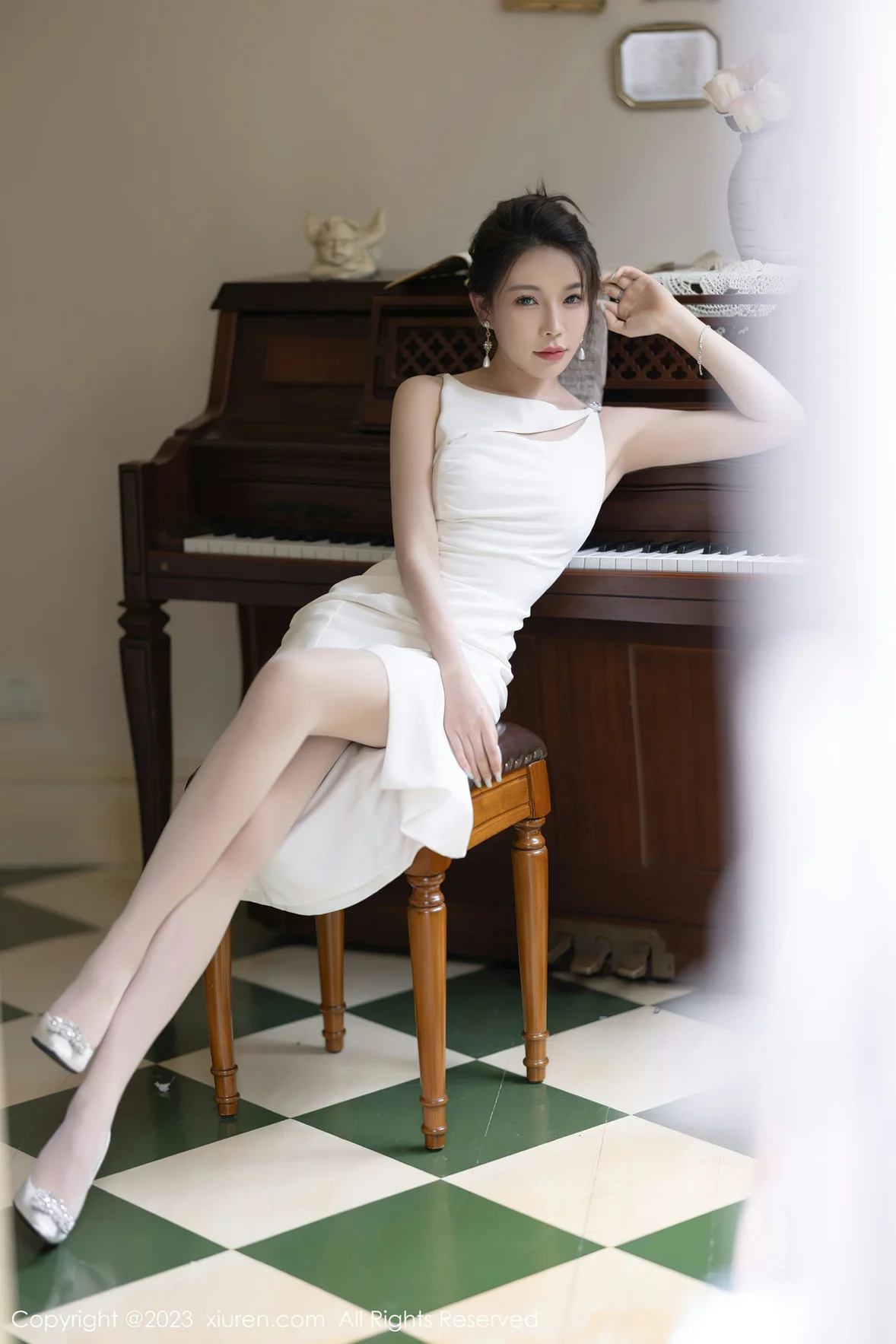  XiuRen 秀人 No.7155 徐莉芝Booty 白色蕾丝性感写真 [91P]第4张