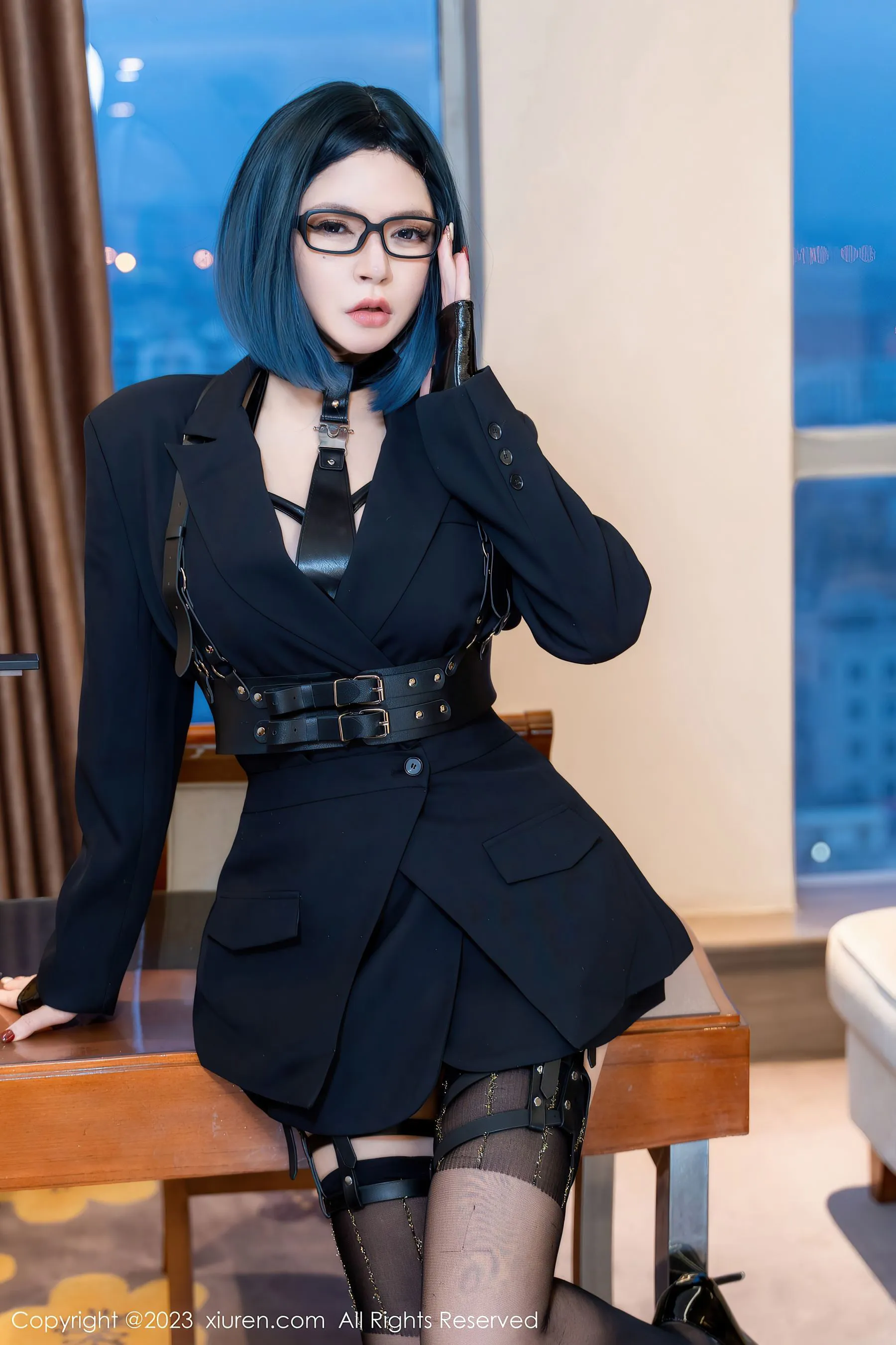  秀人网 No.6340 伊丽莎有点白 情趣服饰第12张