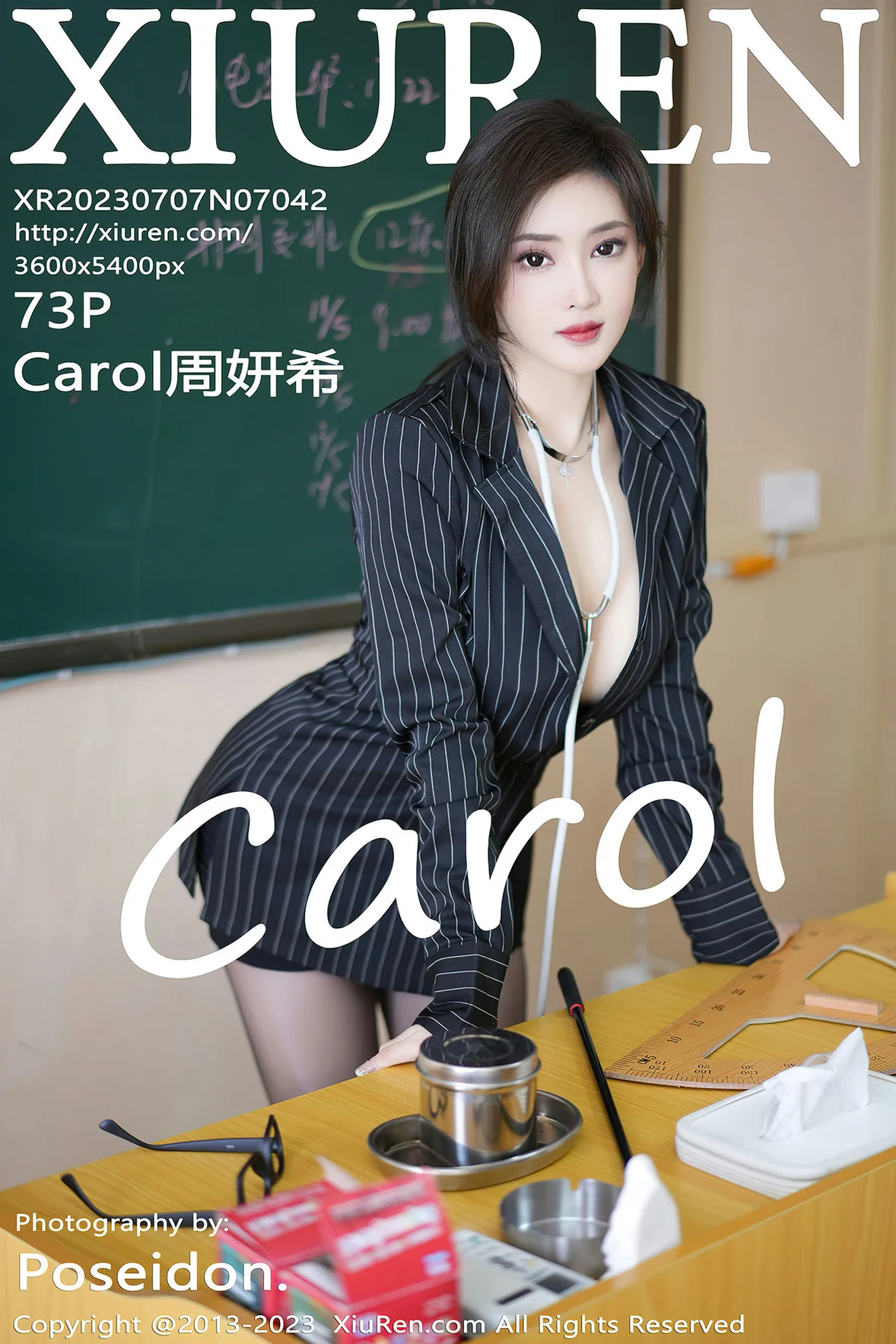  XiuRen 秀人 No.7042 Carol周妍希 教室写真性感写真 [74P]第25张