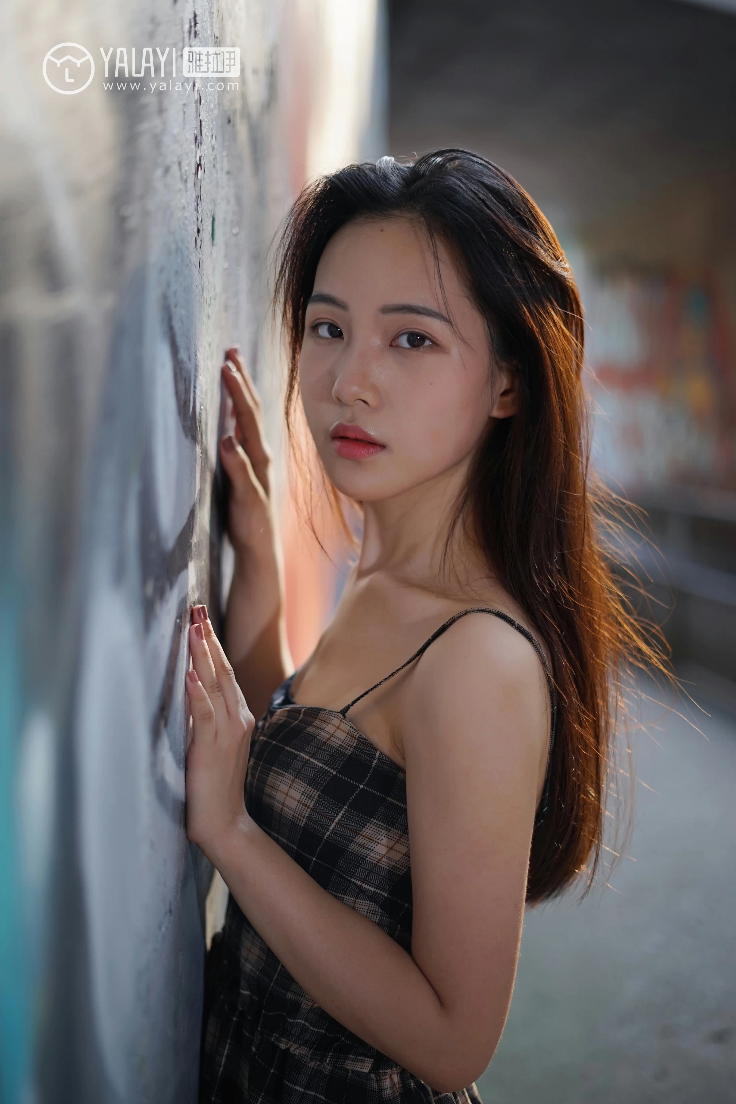 [YALAYI雅拉伊]NO.029 纯粹之心 卡柔 透视蕾丝上衣加吊带连衣裙性感私房写真集第13张