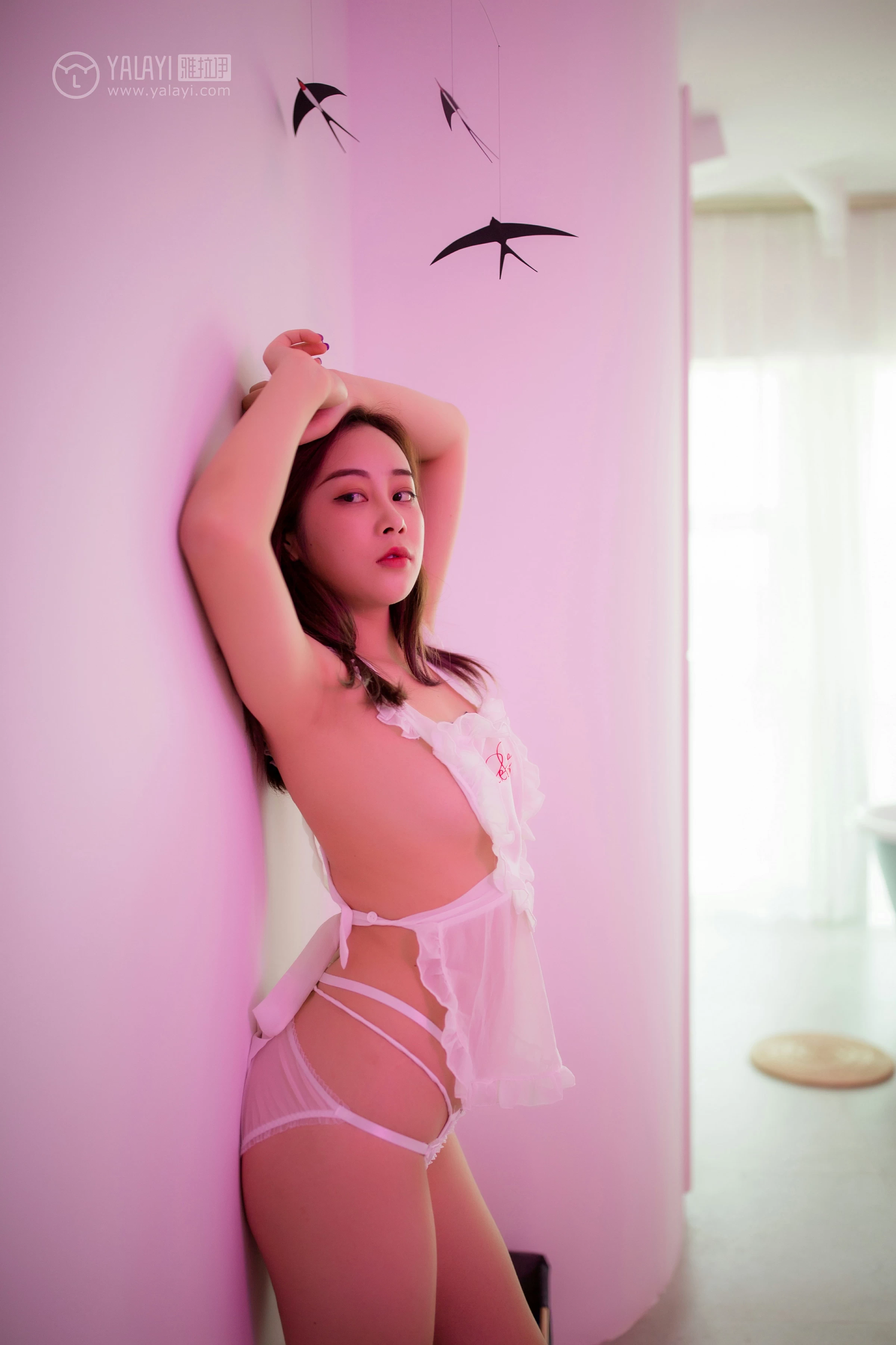 [YALAYI雅拉伊]NO.120 与时光的嬉戏 香香橙子 性感情趣女仆制服私房写真集第3张