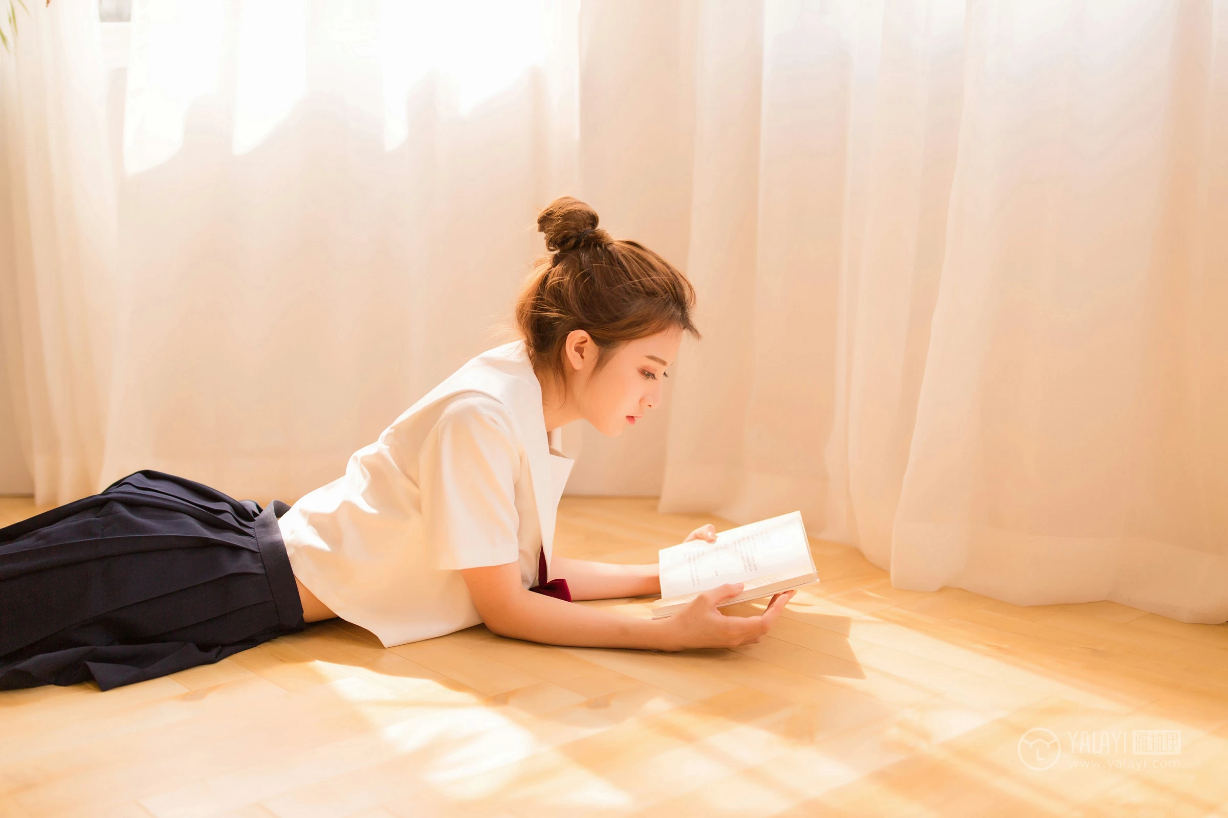 [YALAYI雅拉伊]NO.115 念念不忘 丸糯糯 高中女生制服与黑色短裙清纯私房写真集第11张