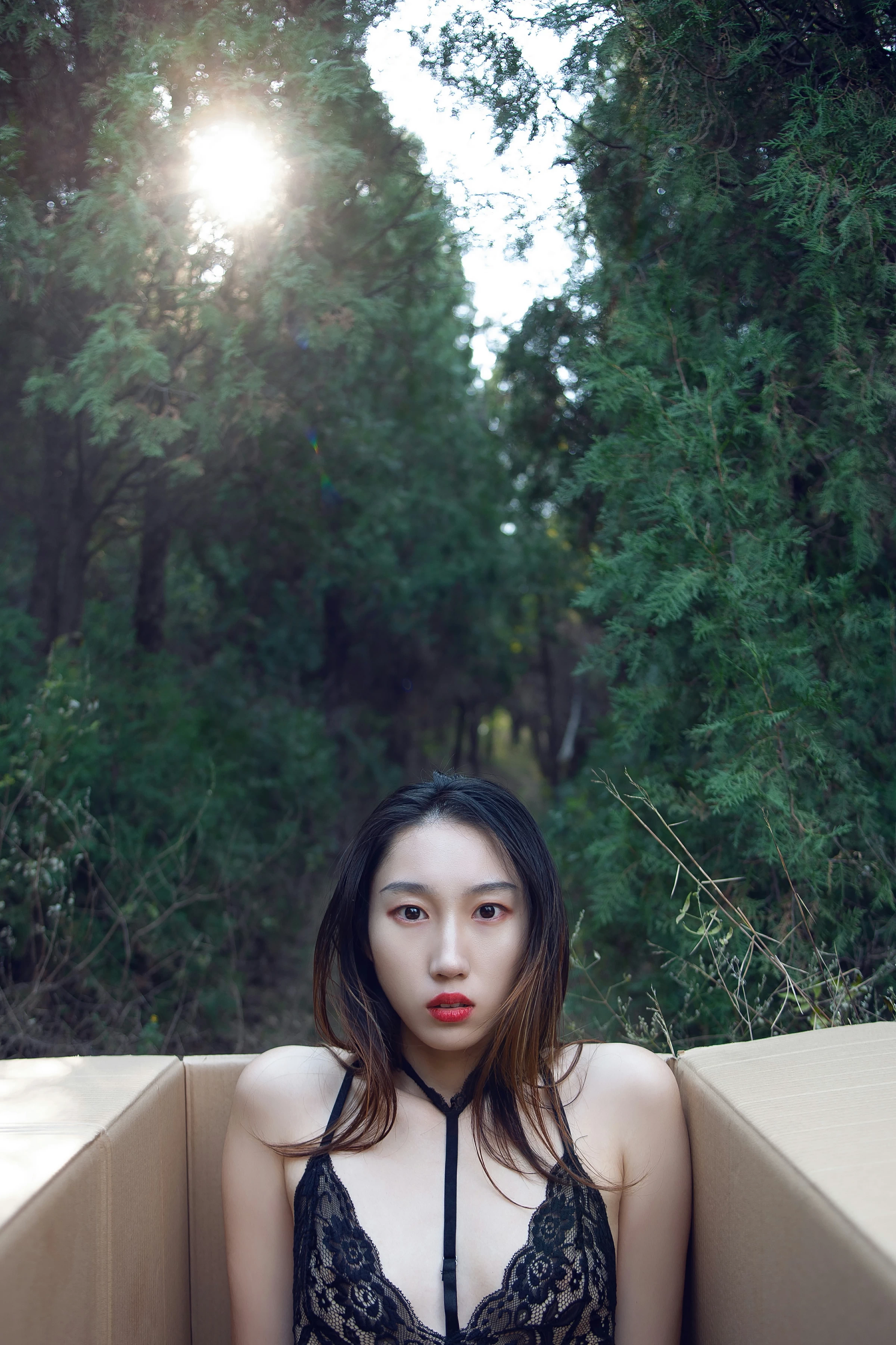 [YALAYI雅拉伊]NO.130 逃离出梦境 熏儿 黑色透视情趣连体内衣性感私房写真集第4张