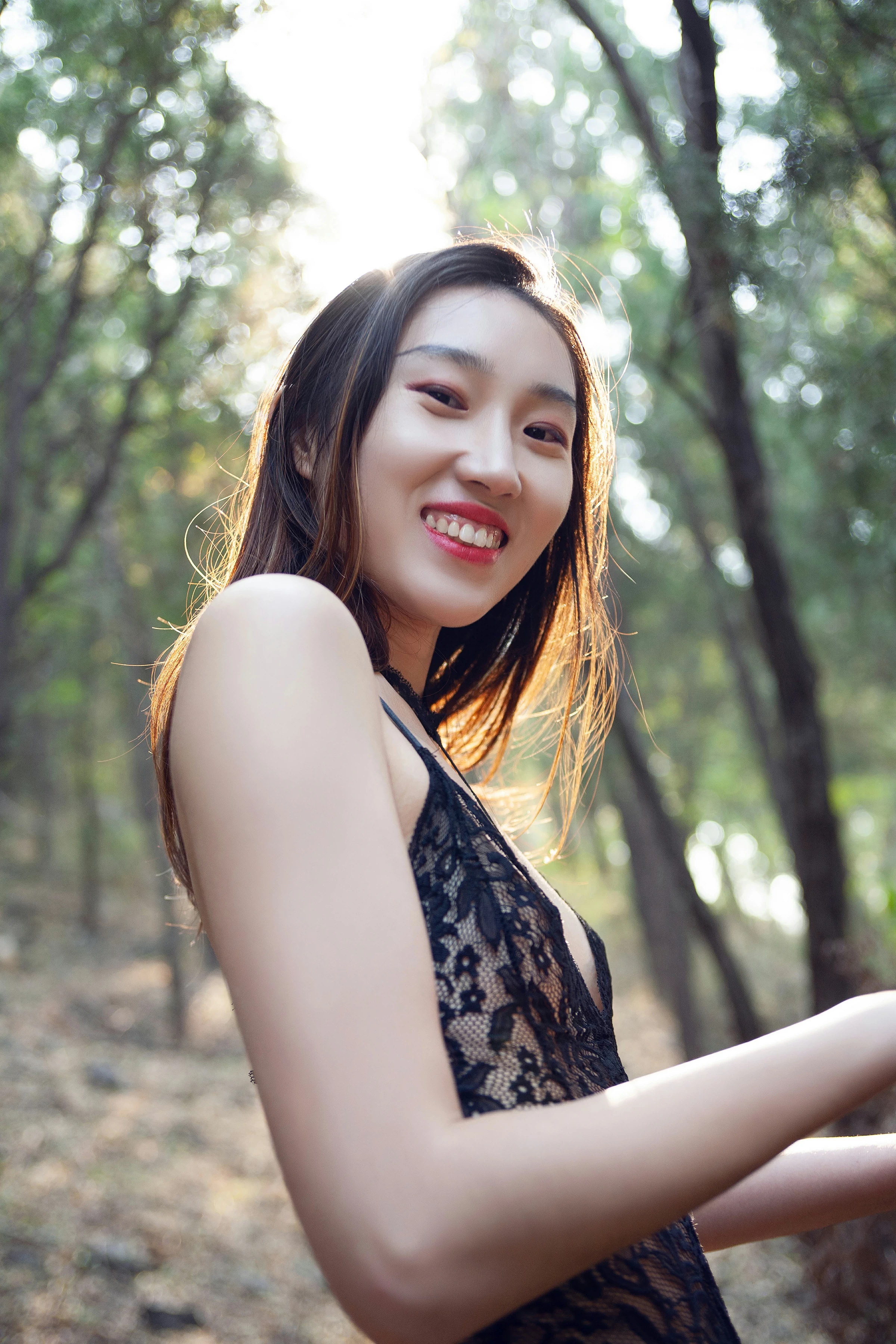 [YALAYI雅拉伊]NO.130 逃离出梦境 熏儿 黑色透视情趣连体内衣性感私房写真集第13张