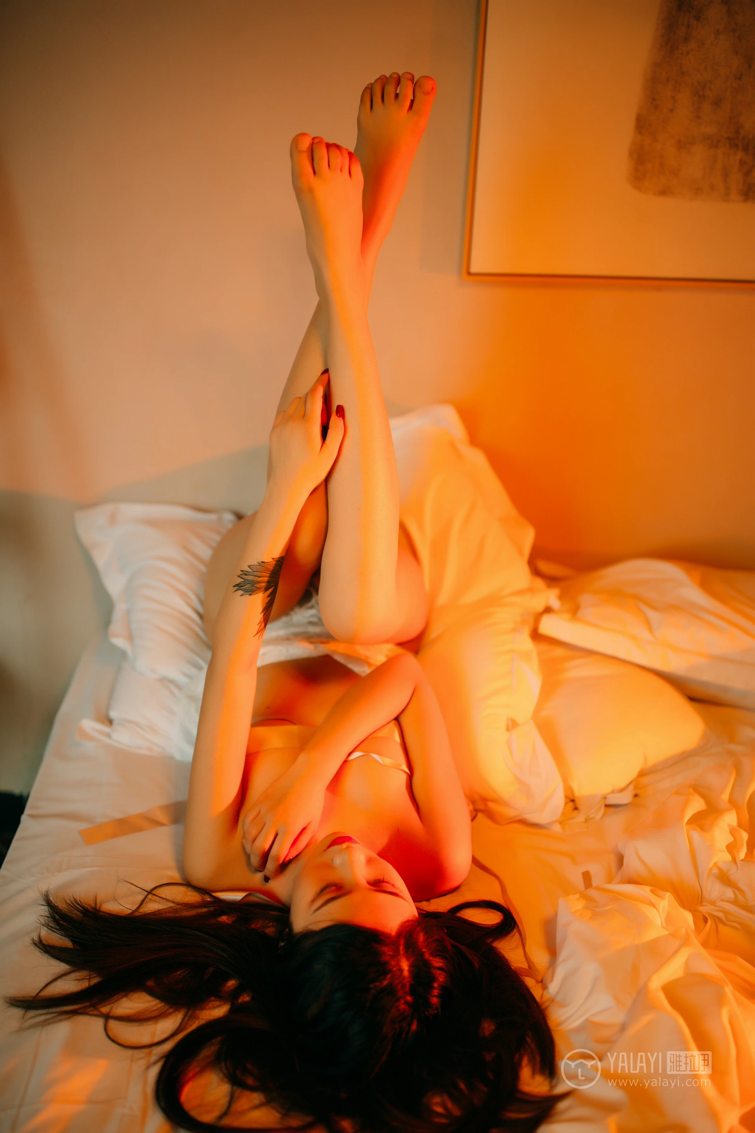 [YALAYI雅拉伊]No.169 暗香美人 籹籹仔 白色透视镂空情趣内衣性感私房写真集第16张