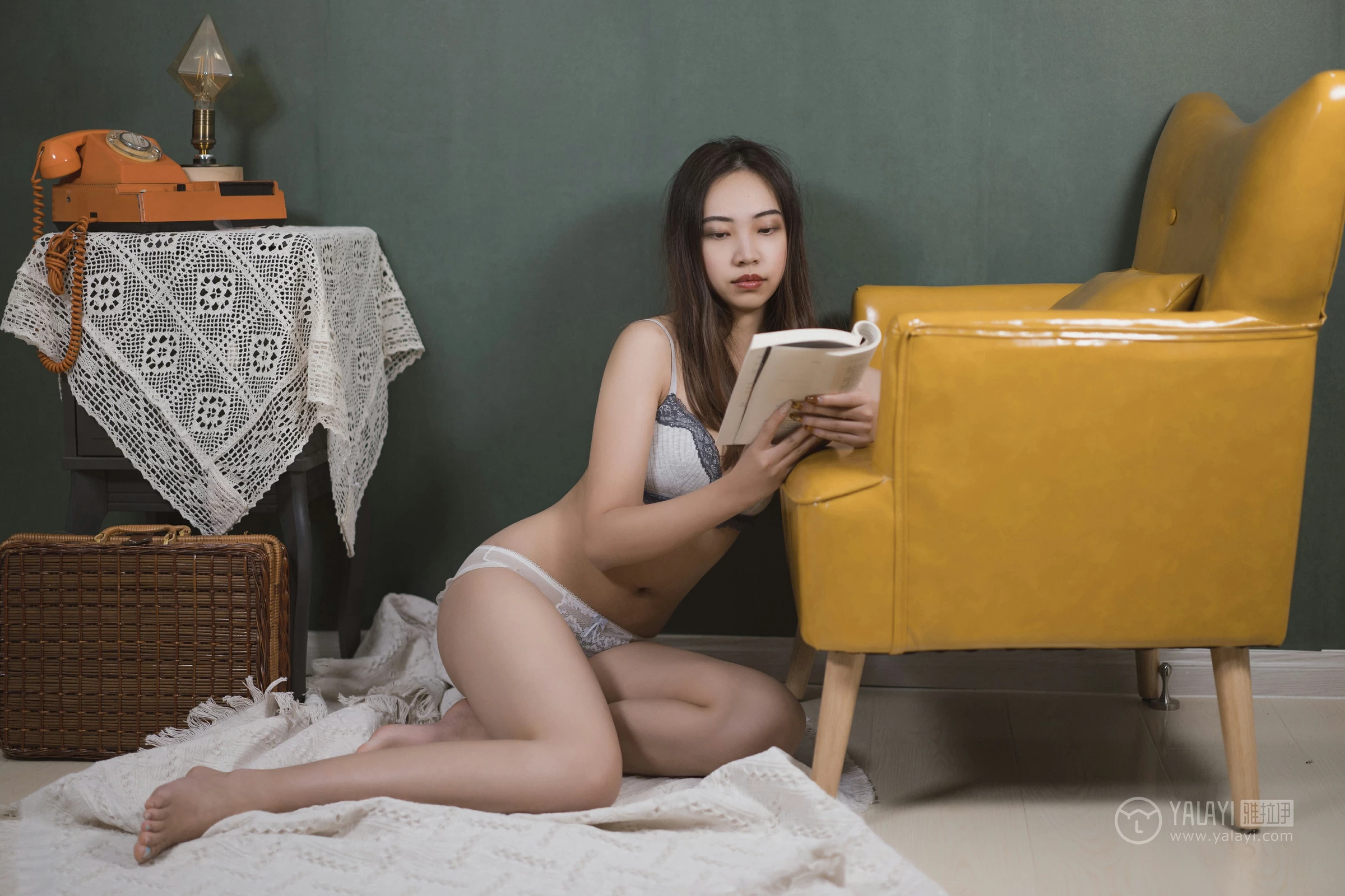 [YALAYI雅拉伊]No.174 自渡人 巧巧 白色蕾丝内衣性感私房写真集第5张