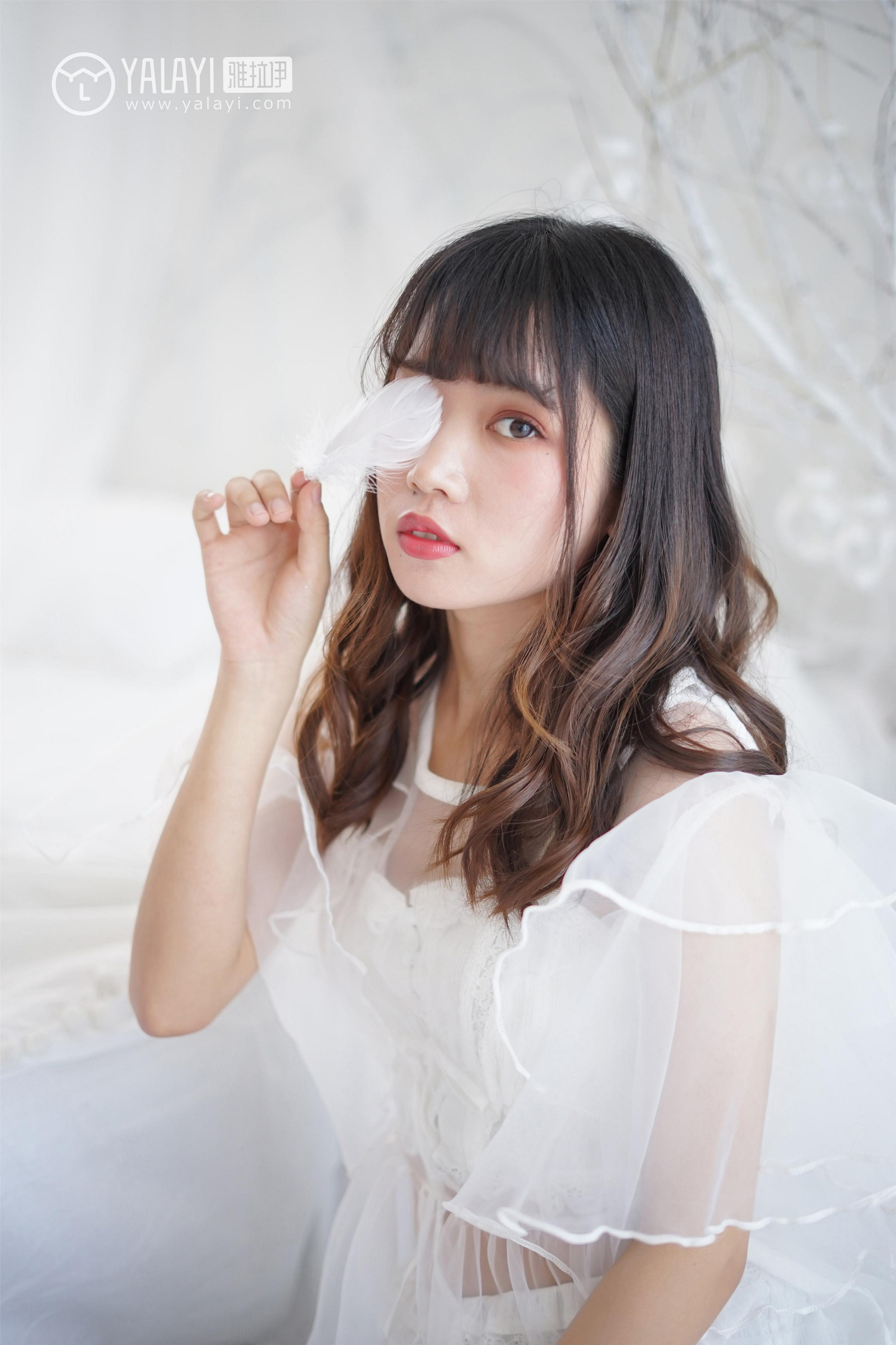 [YALAYI雅拉伊]NO.001 恋上你的床 公主小兔子 透视连衣裙性感私房写真集第9张