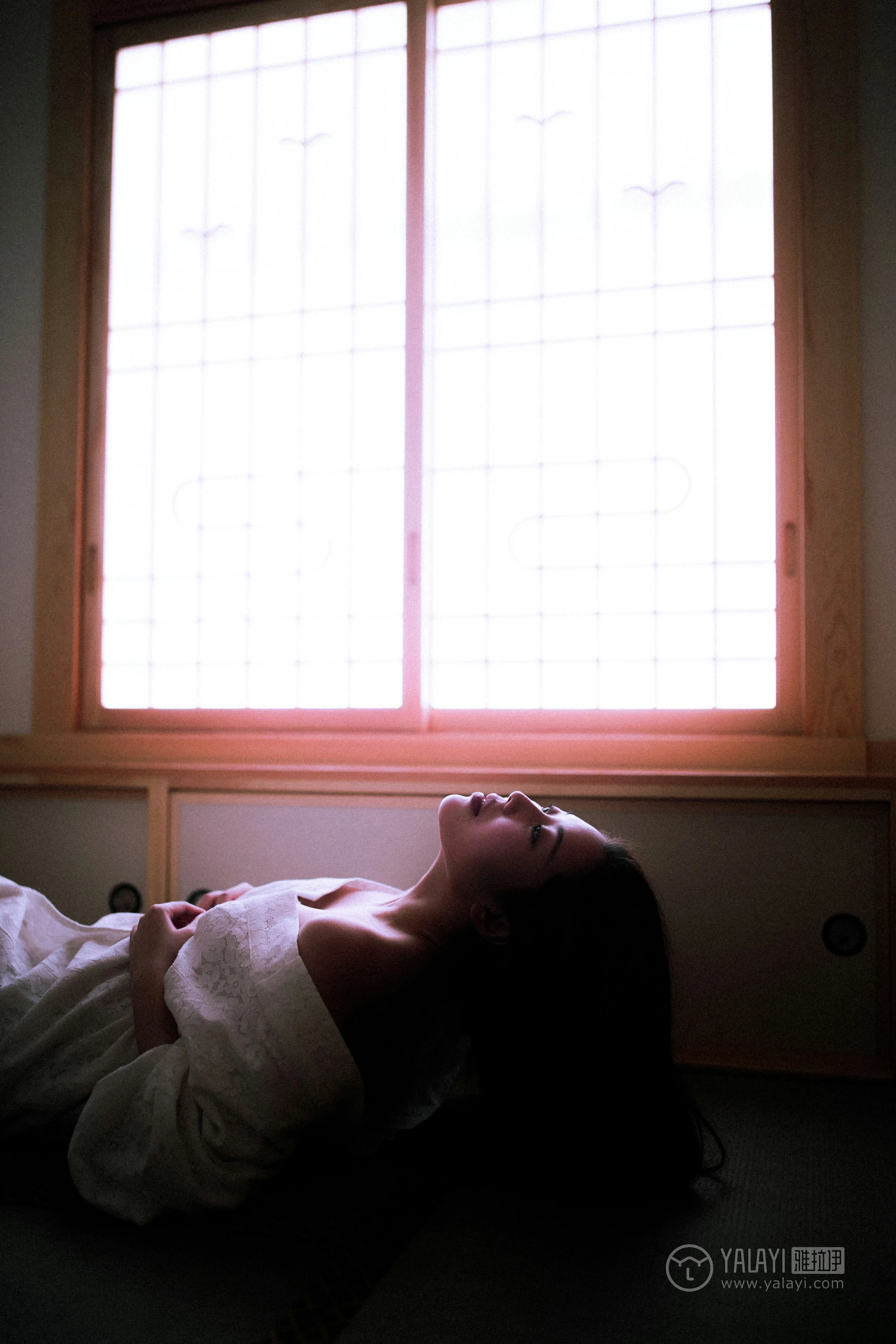[YALAYI雅拉伊]No.202 夜光 圆圆 白色透视蕾丝镂空睡衣性感私房写真集第16张