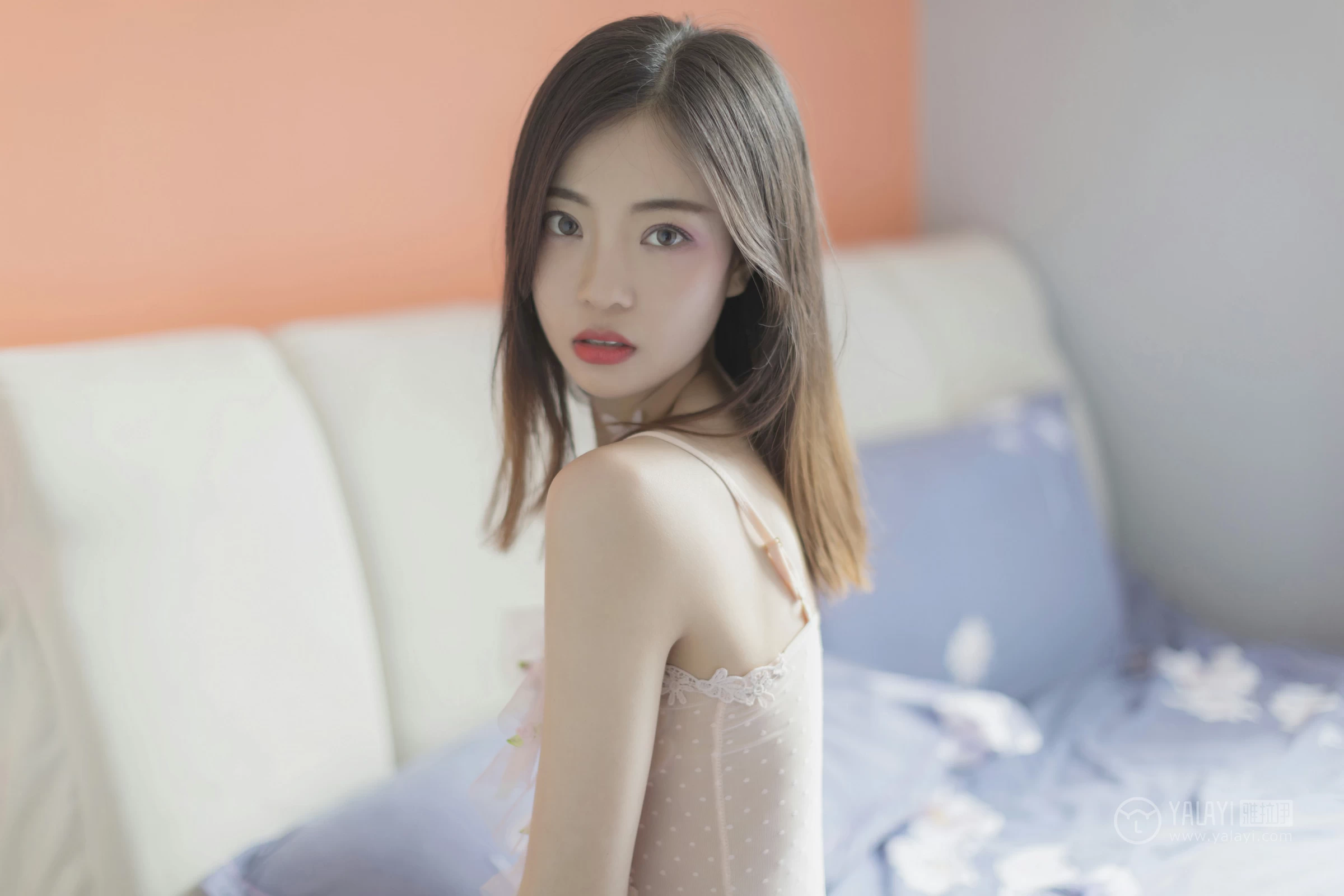 [YALAYI雅拉伊]No.311 花蝴蝶 高若童 粉色透视情趣内衣性感私房写真集第9张