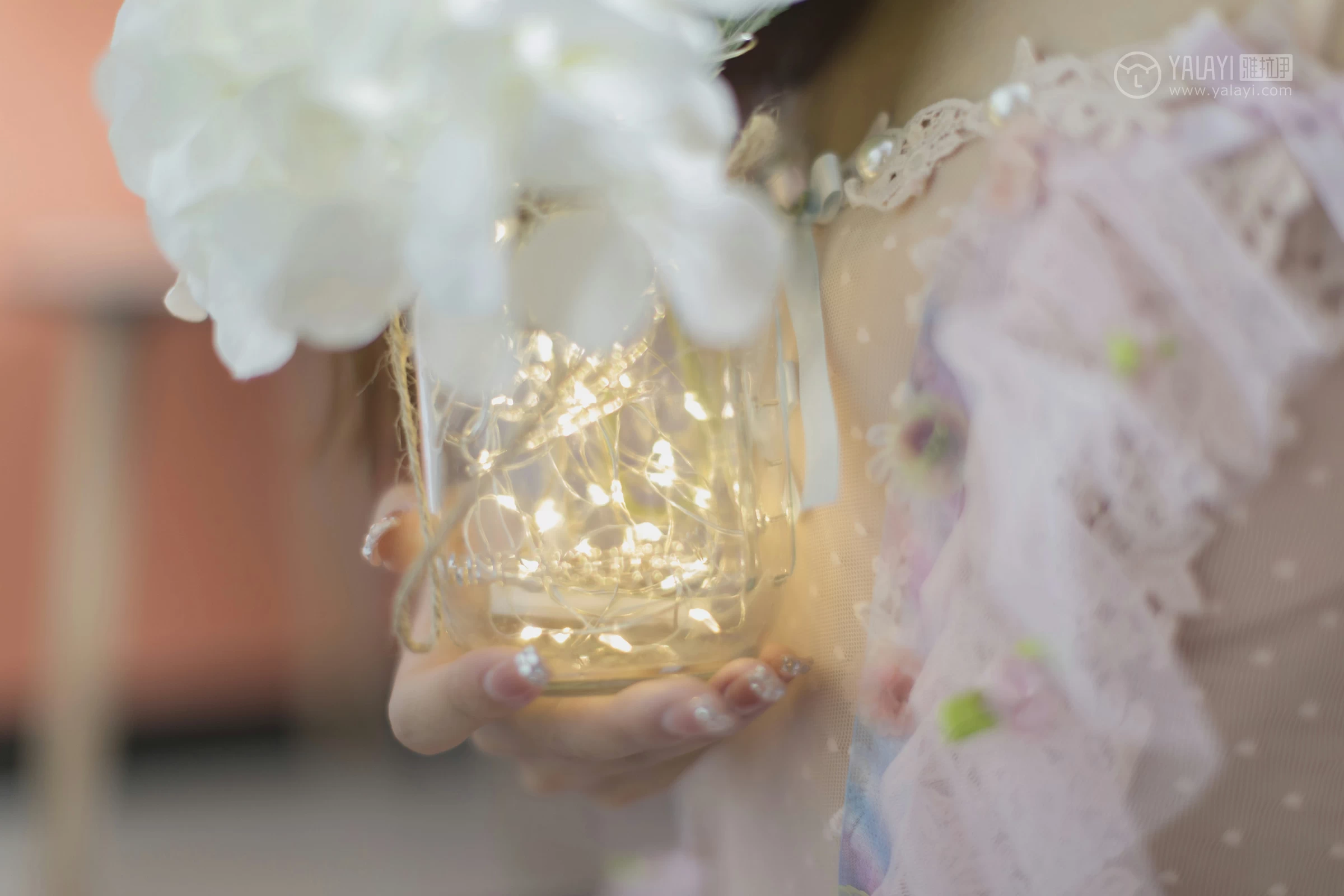 [YALAYI雅拉伊]No.311 花蝴蝶 高若童 粉色透视情趣内衣性感私房写真集第14张