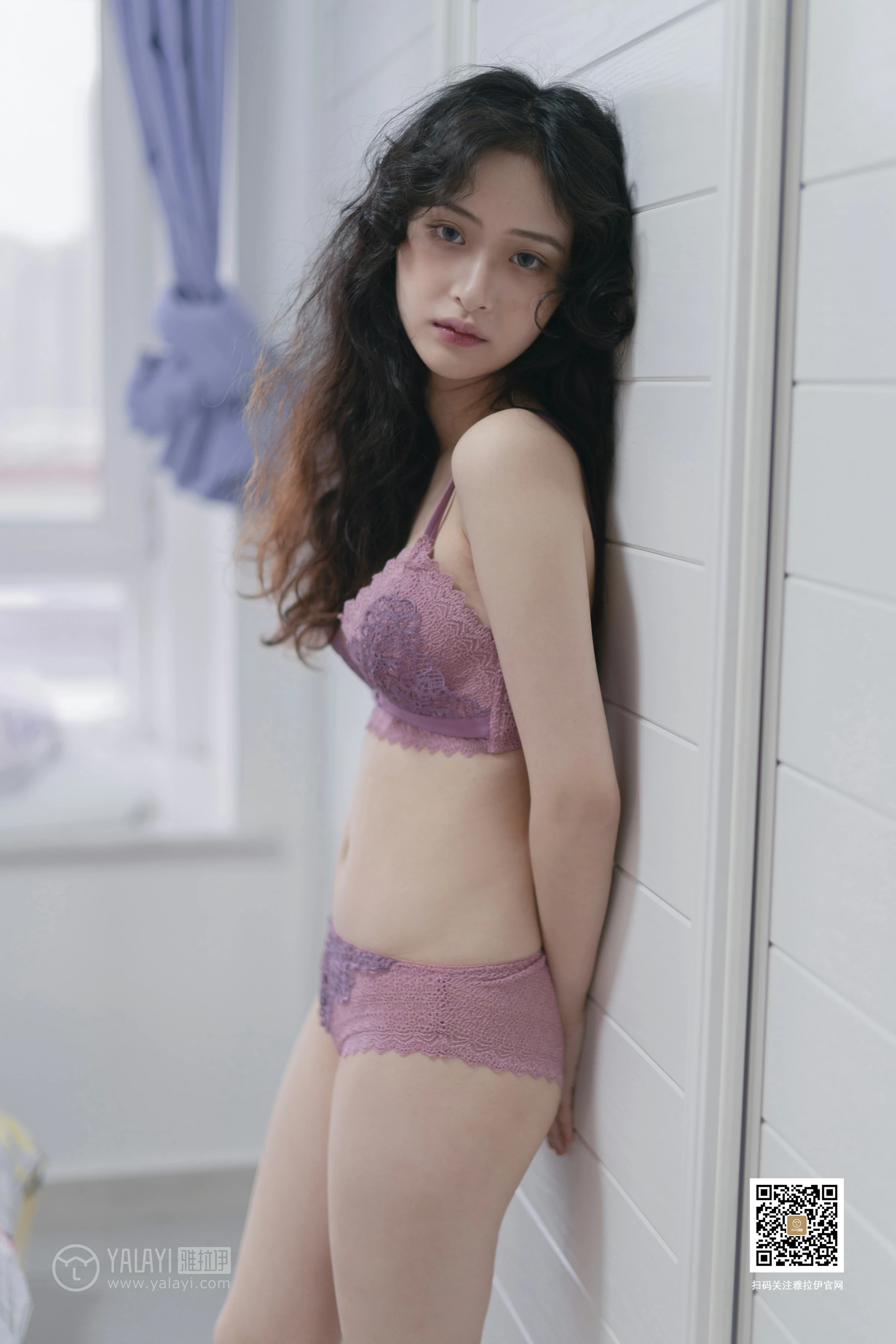 [YALAYI雅拉伊]No.379 霹雳娇娃 西子 粉色蕾丝内衣性感私房写真集第14张