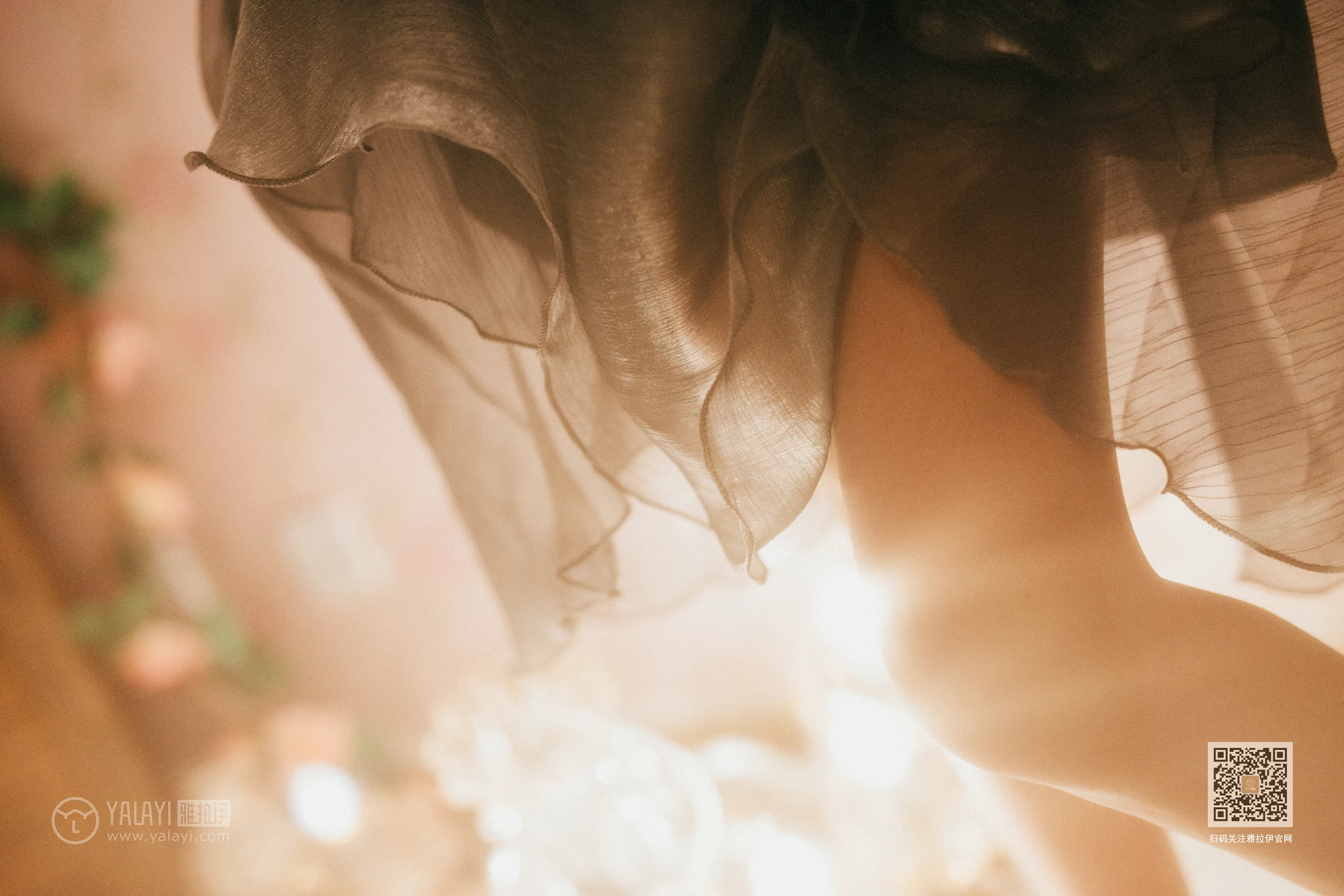 [YALAYI雅拉伊]No.391 撩拨 静儿 白色透视蕾丝内衣加安全短裤性感私房写真集第13张