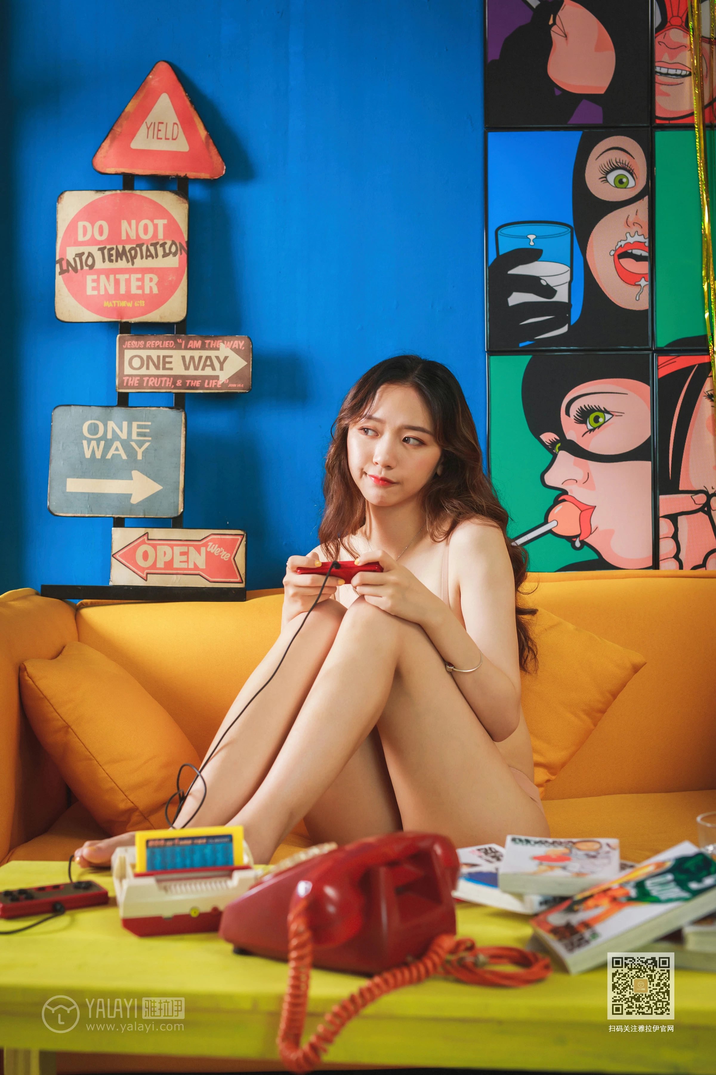 [YALAYI雅拉伊]Vol.403 我的野蛮女友 晓琳 粉色性感内衣居家私房写真集第6张