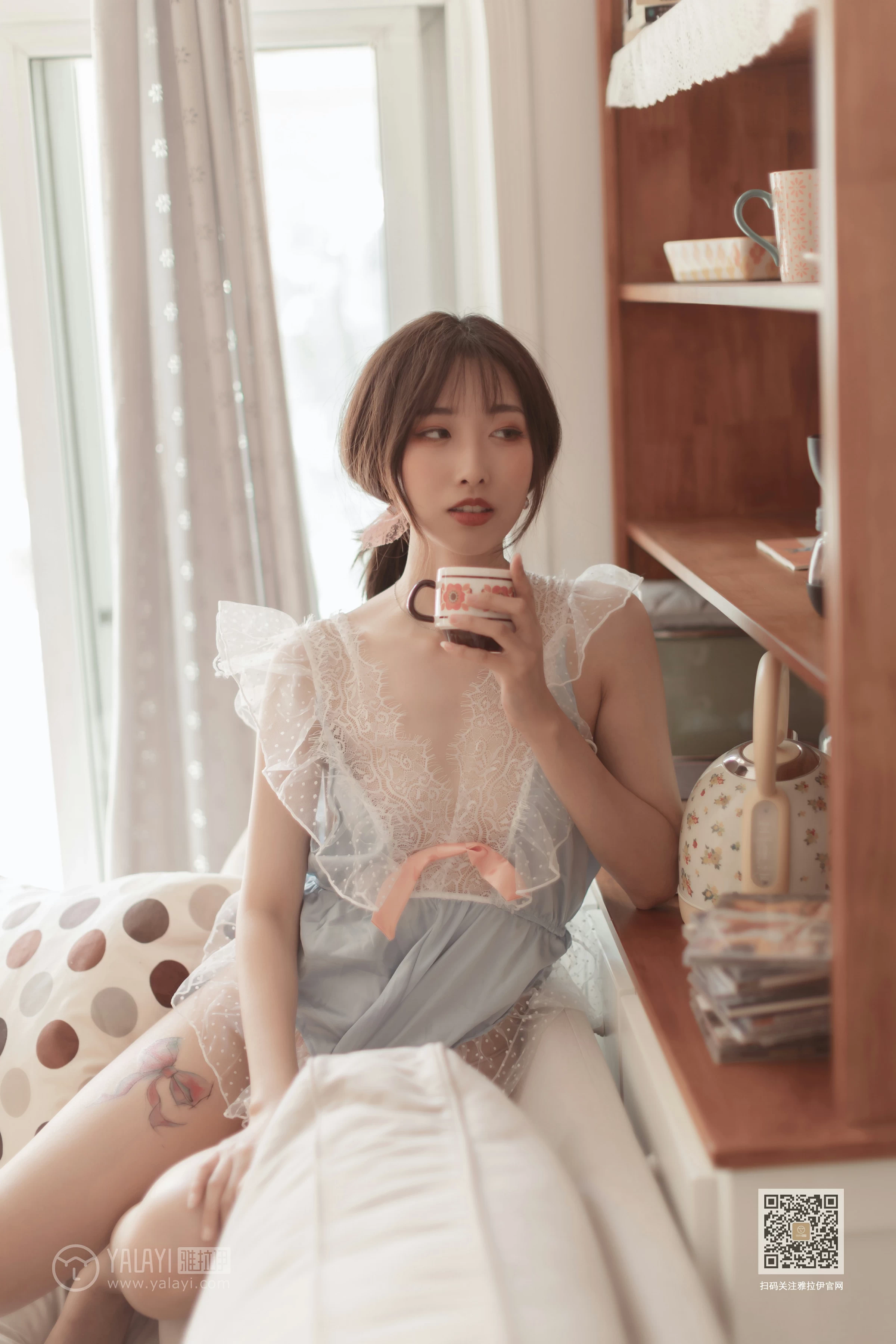 [YALAYI雅拉伊]Vol.443 佳人有约 佳佳 透视情趣内衣性感私房写真集第12张