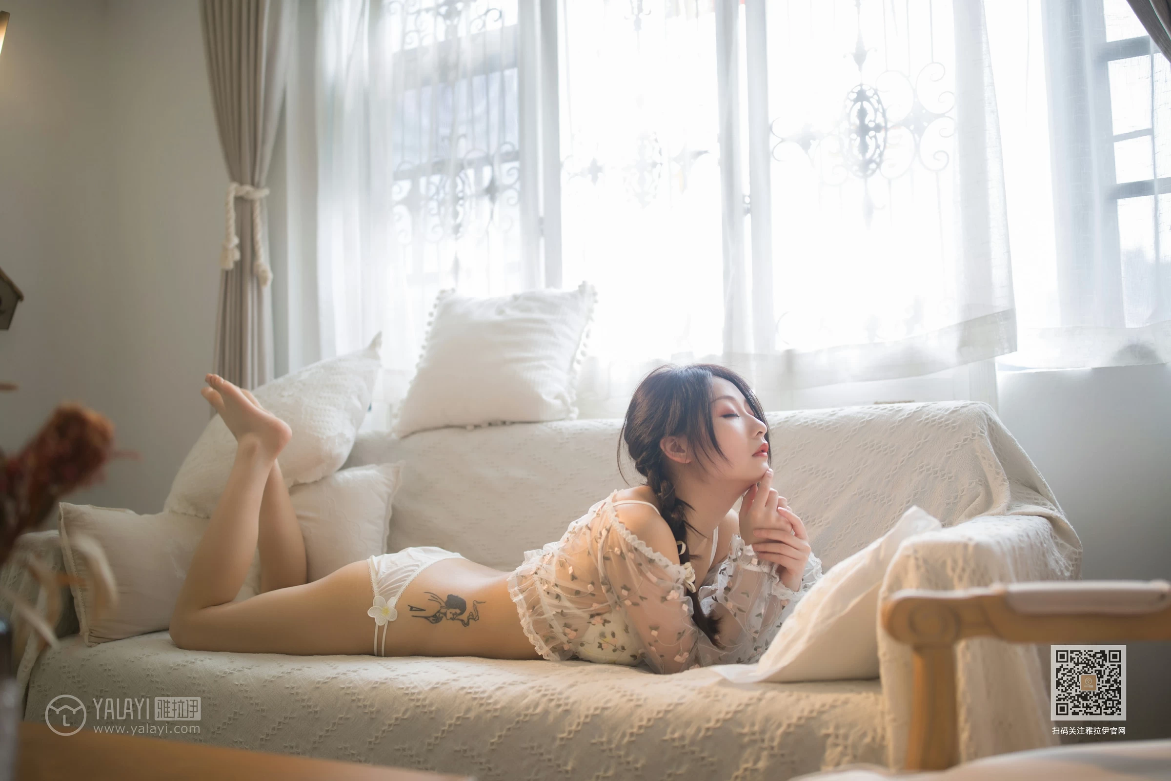 [YALAYI雅拉伊]NO.658 《朦胧》 婉儿 透视情趣上衣加白色内衣性感私房写真集第11张