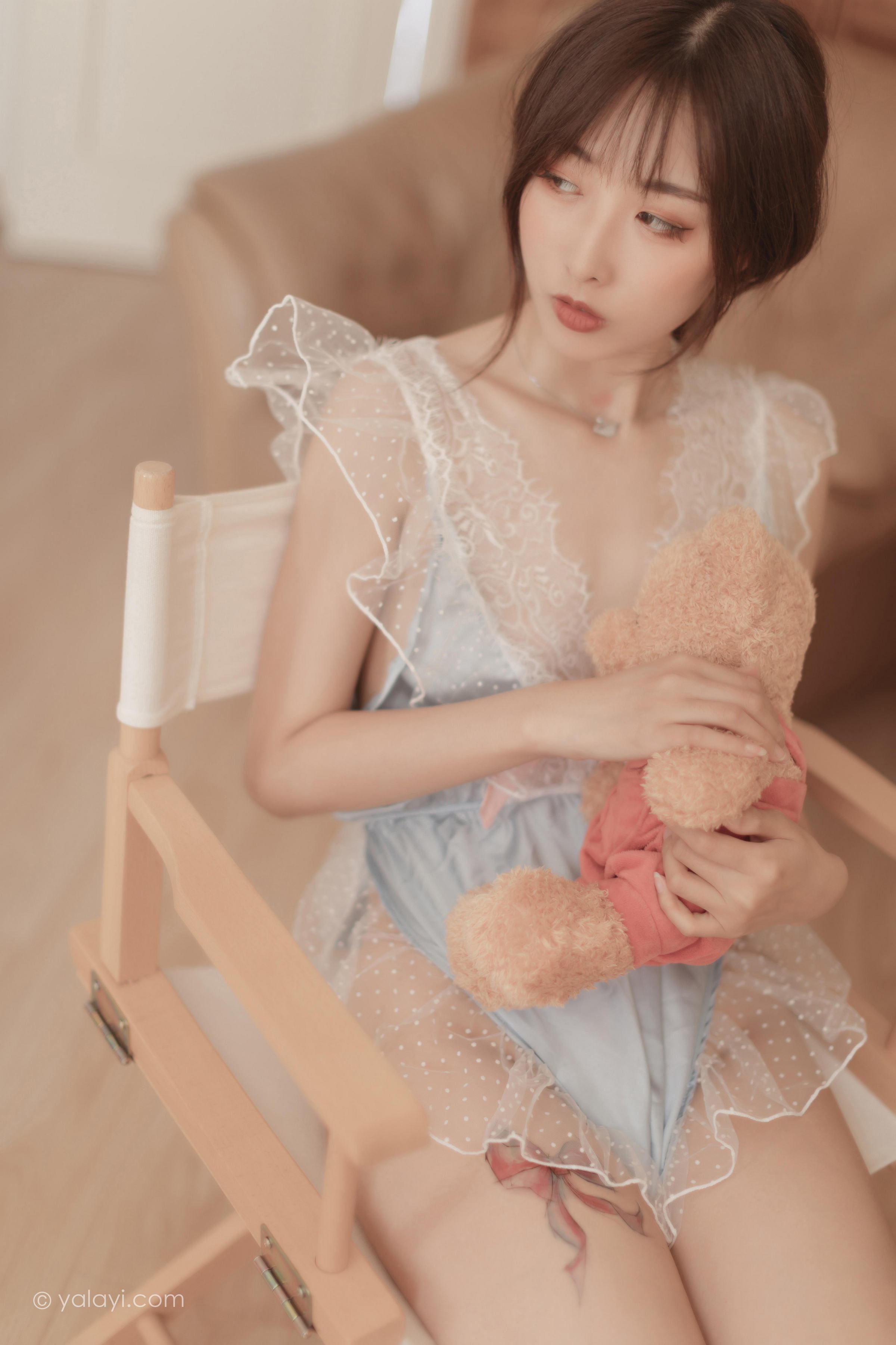 [YALAYI雅拉伊]2022.03.23 佳人有约 佳佳 透视情趣睡衣居家性感私房写真集第13张