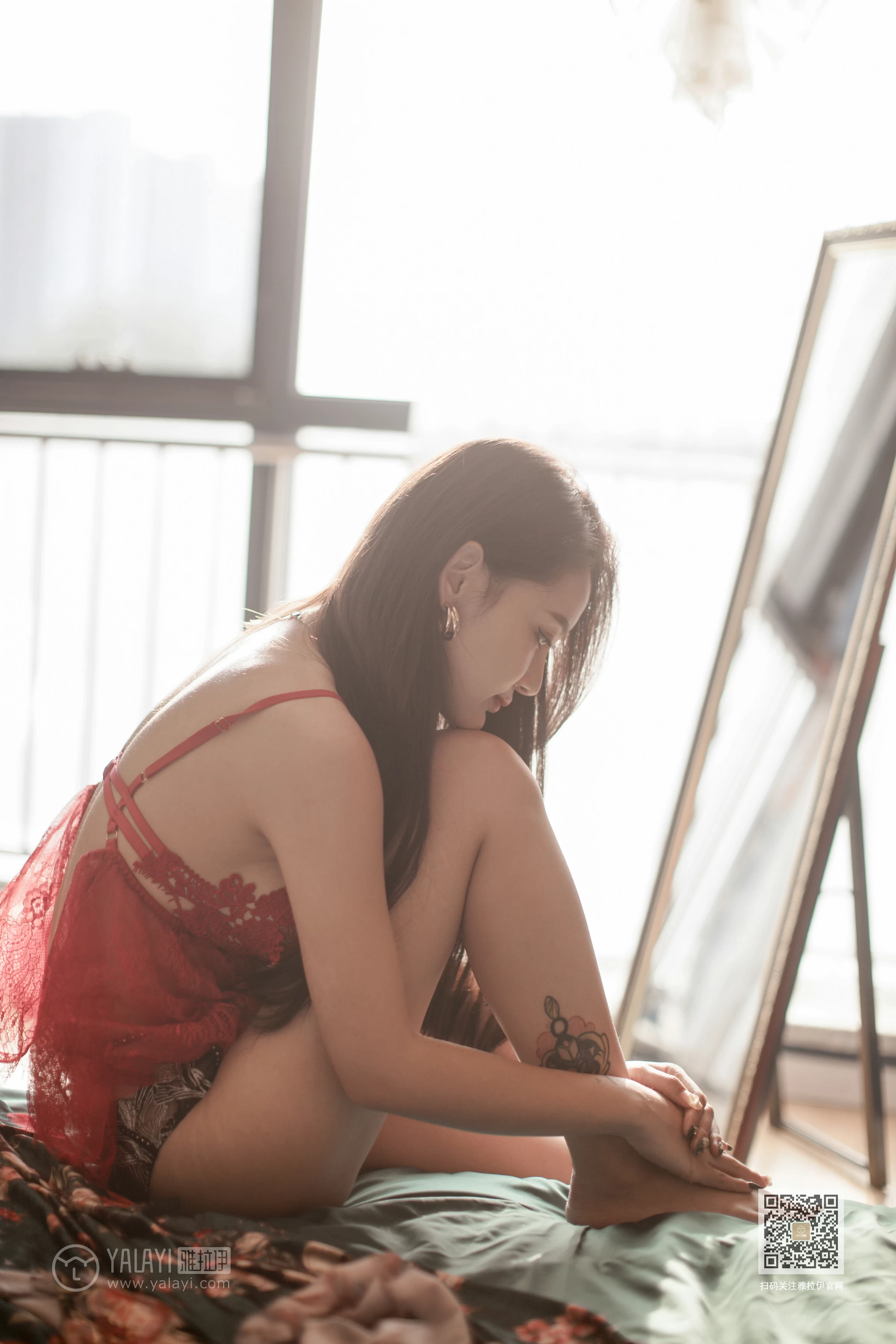 [YALAYI雅拉伊]Vol.458 锦秀奇缘 刘子炀 红色透视情趣内衣性感私房写真集第14张