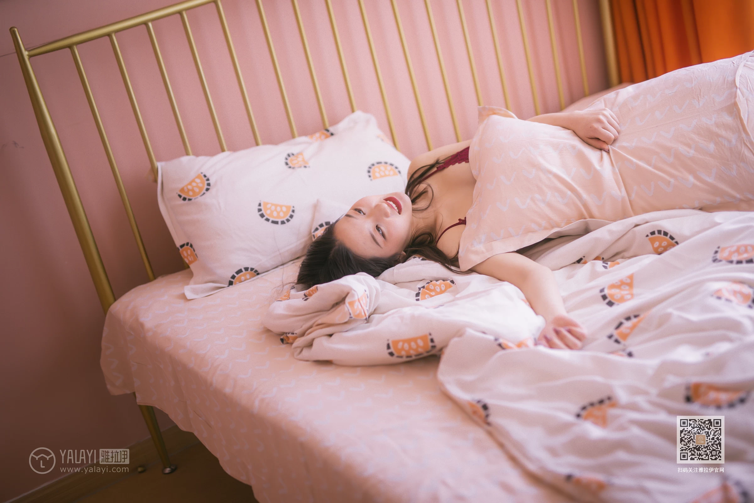 [YALAYI雅拉伊]NO.641 《青春期少女》 明月 红色蕾丝内衣性感私房写真集第14张