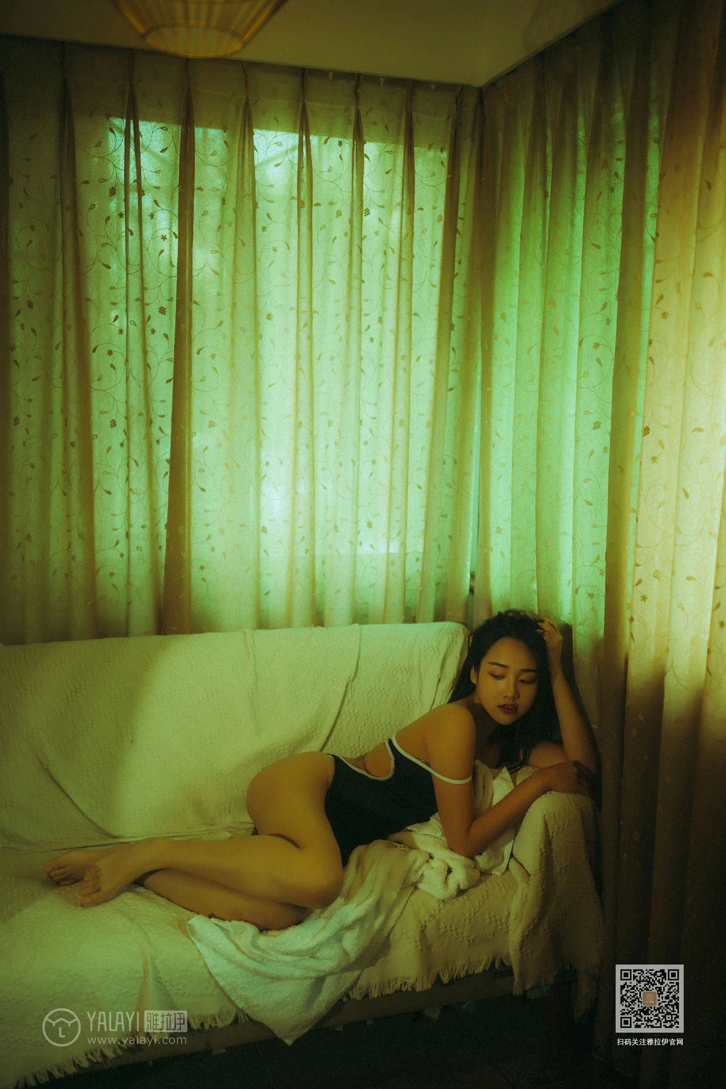 [YALAYI雅拉伊]NO.653 《枯涸之恋》 优优 蓝色连体比基尼泳装性感私房写真集第6张