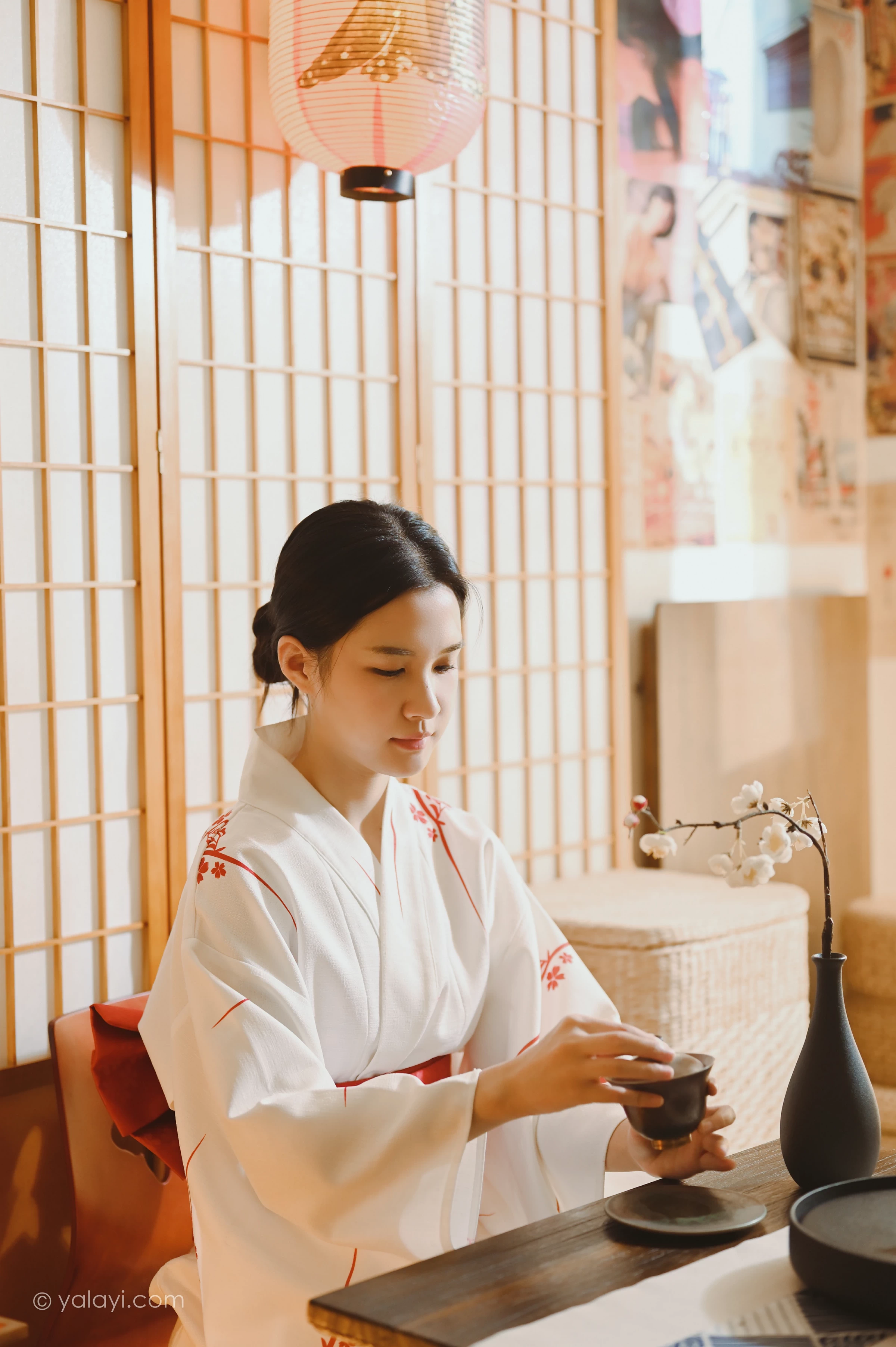 [YALAYI雅拉伊]NO.734 《和敬清寂》 方岚 白色和服性感私房写真集第2张