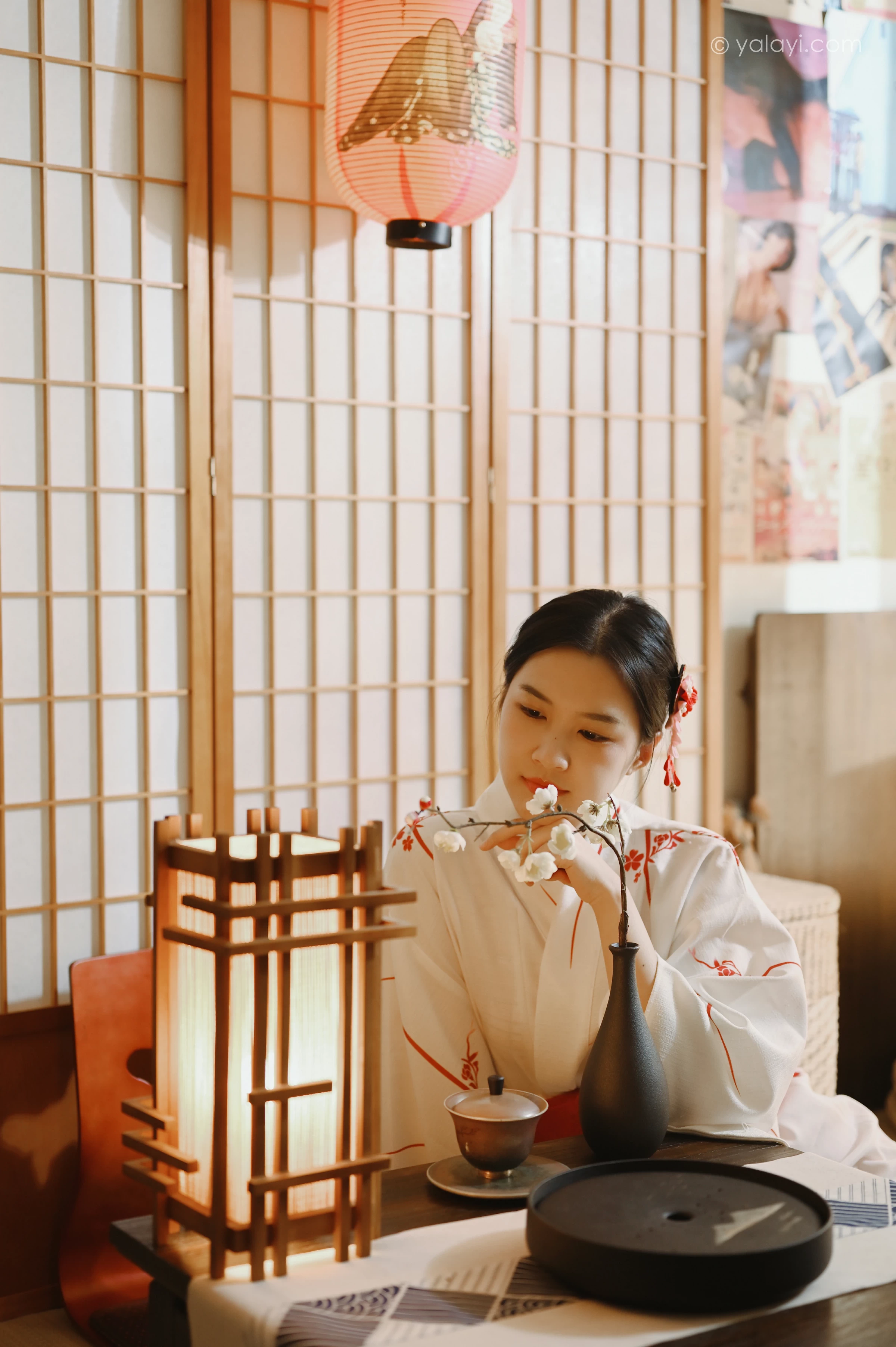[YALAYI雅拉伊]NO.734 《和敬清寂》 方岚 白色和服性感私房写真集第8张