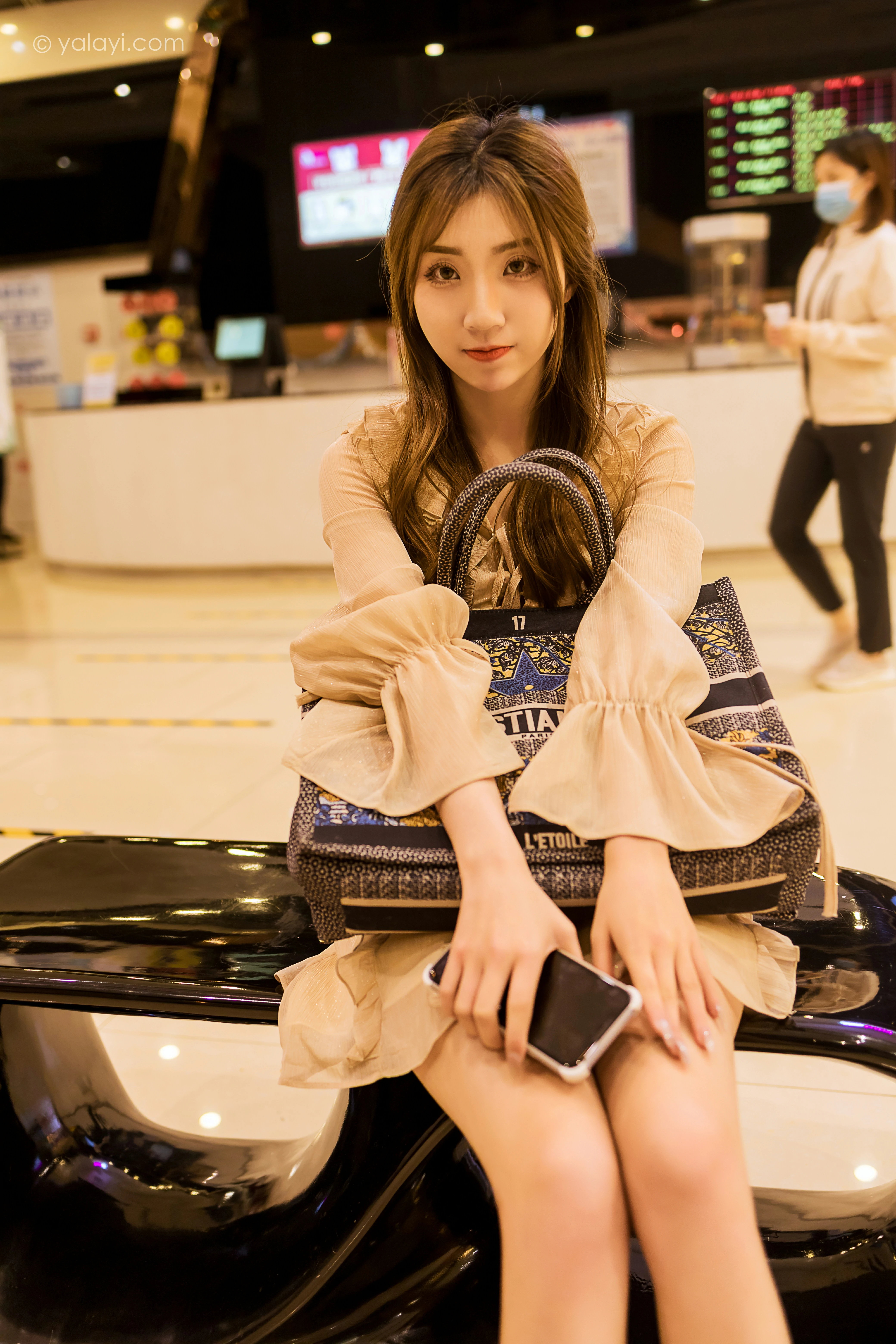 [YALAYI雅拉伊]NO.782 牵你的手 小乔 粉色透视连衣裙清纯可爱写真集第9张