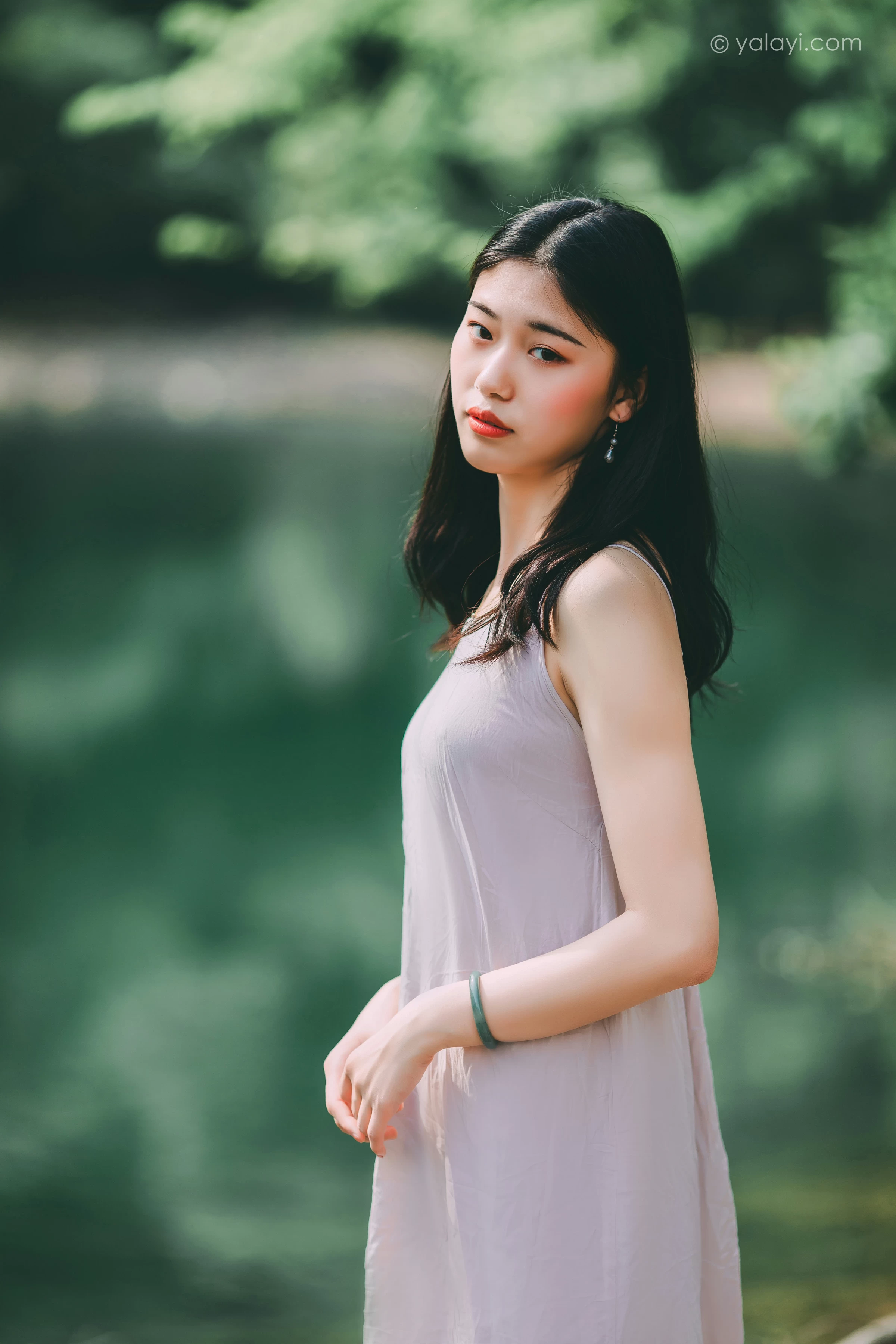 [YALAYI雅拉伊]NO.663 《涟漪》 和风 JK制服与短裙加黑色蕾丝内衣写真第13张