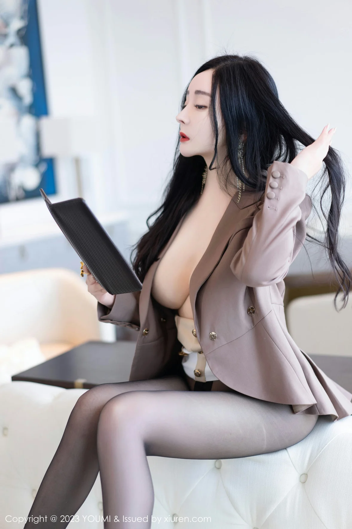  尤蜜荟 Vol.950 允爾 魅惑黑丝性感写真 [74P]第9张