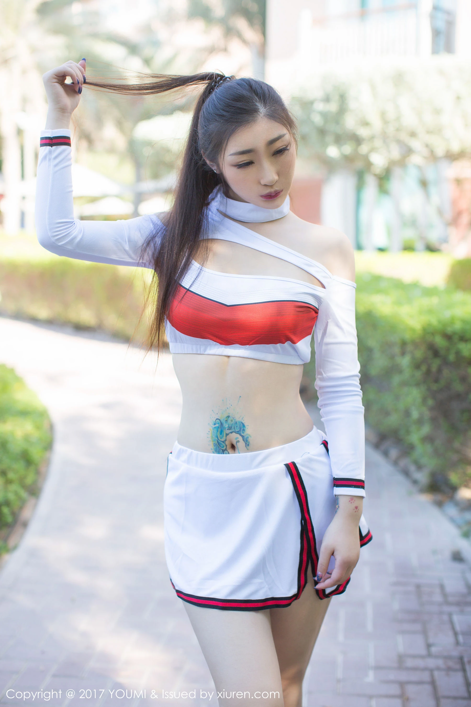 妲己_Toxic《制服+真空金属链》 尤蜜荟 VOL.090第1张